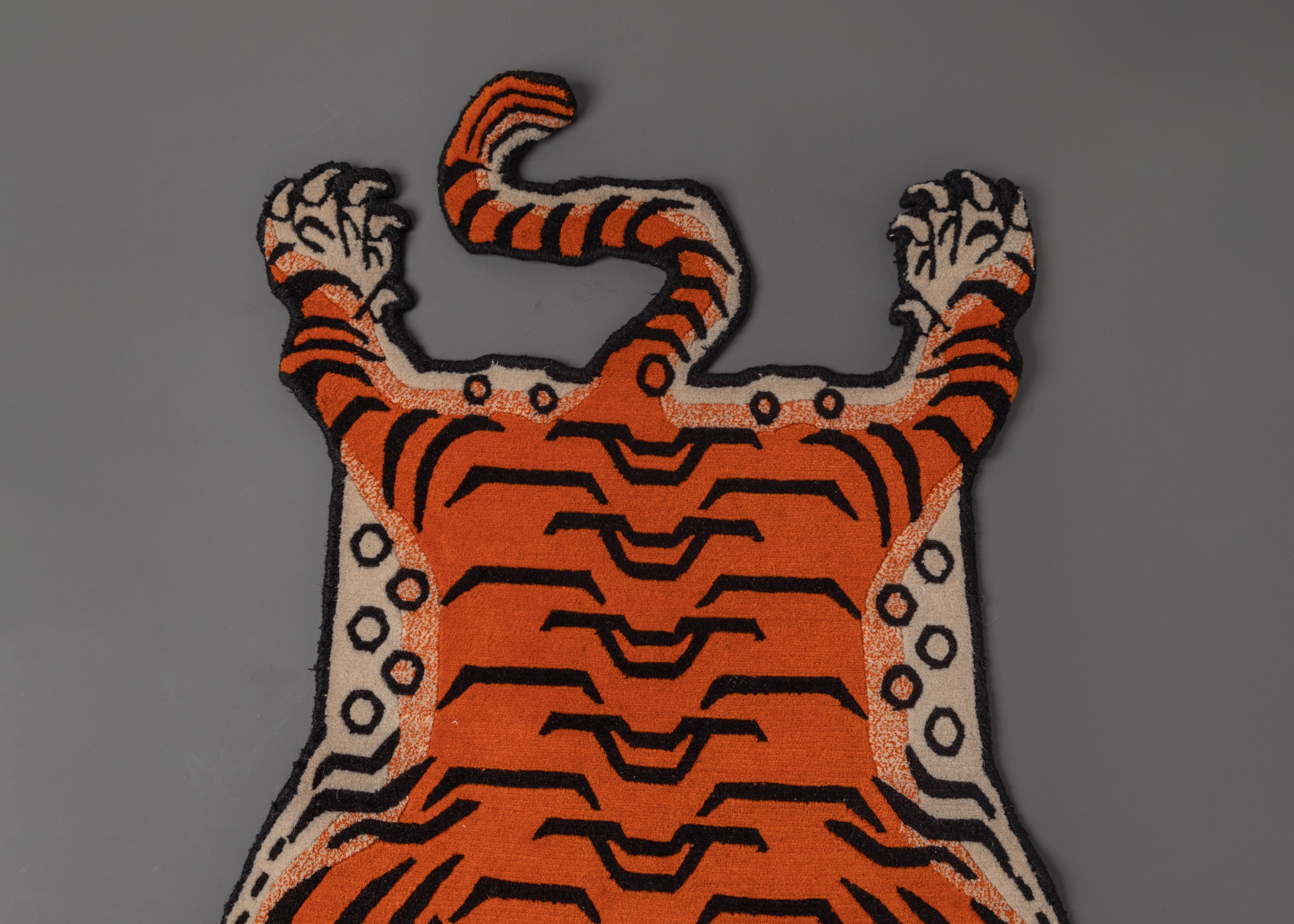 Hand Knotted Tiger Rug | Handcrafted Rug for Home Decor