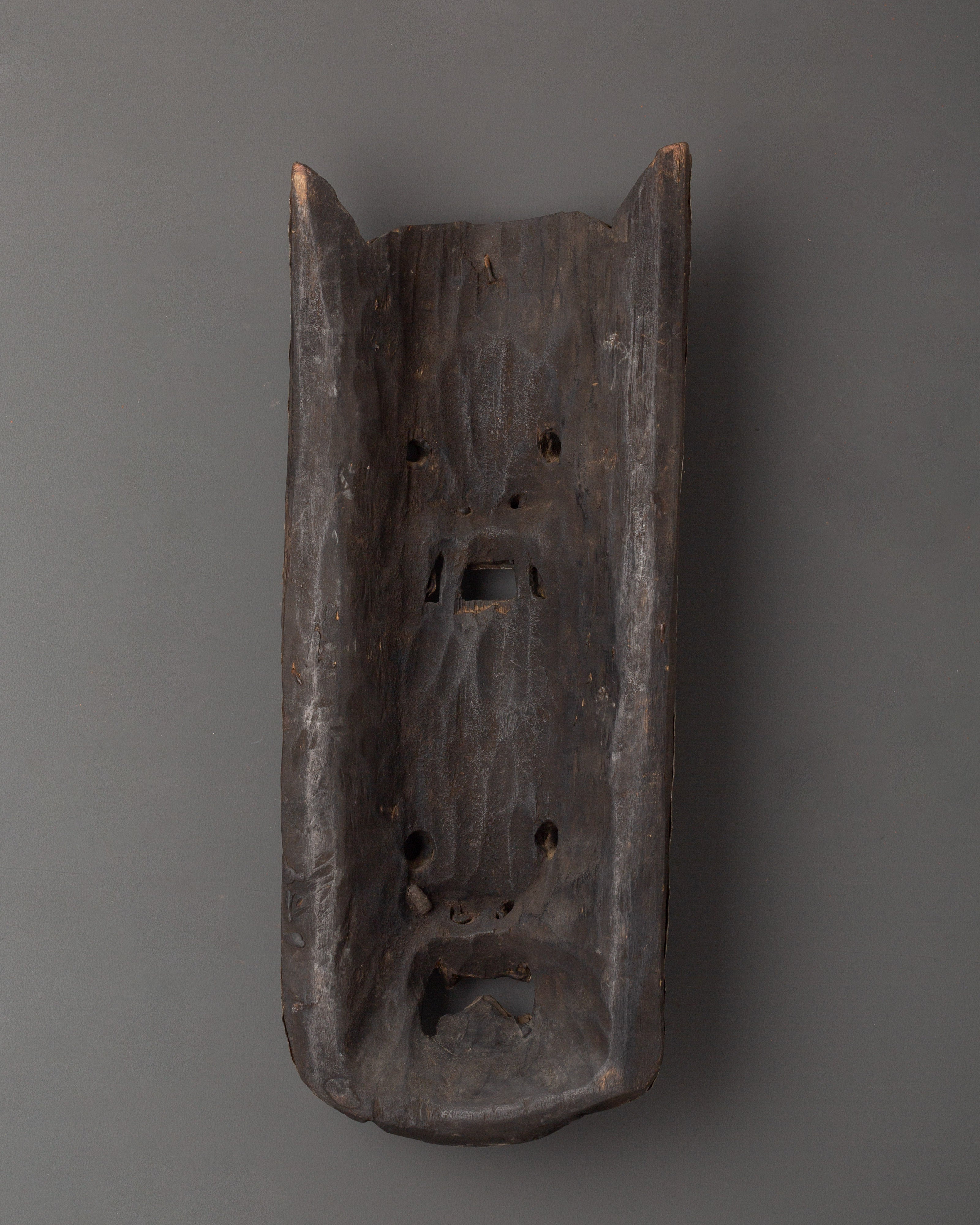 Tibetan Protector Wall Hanging Mask | Copper, Brass and Aluminum Deity Art