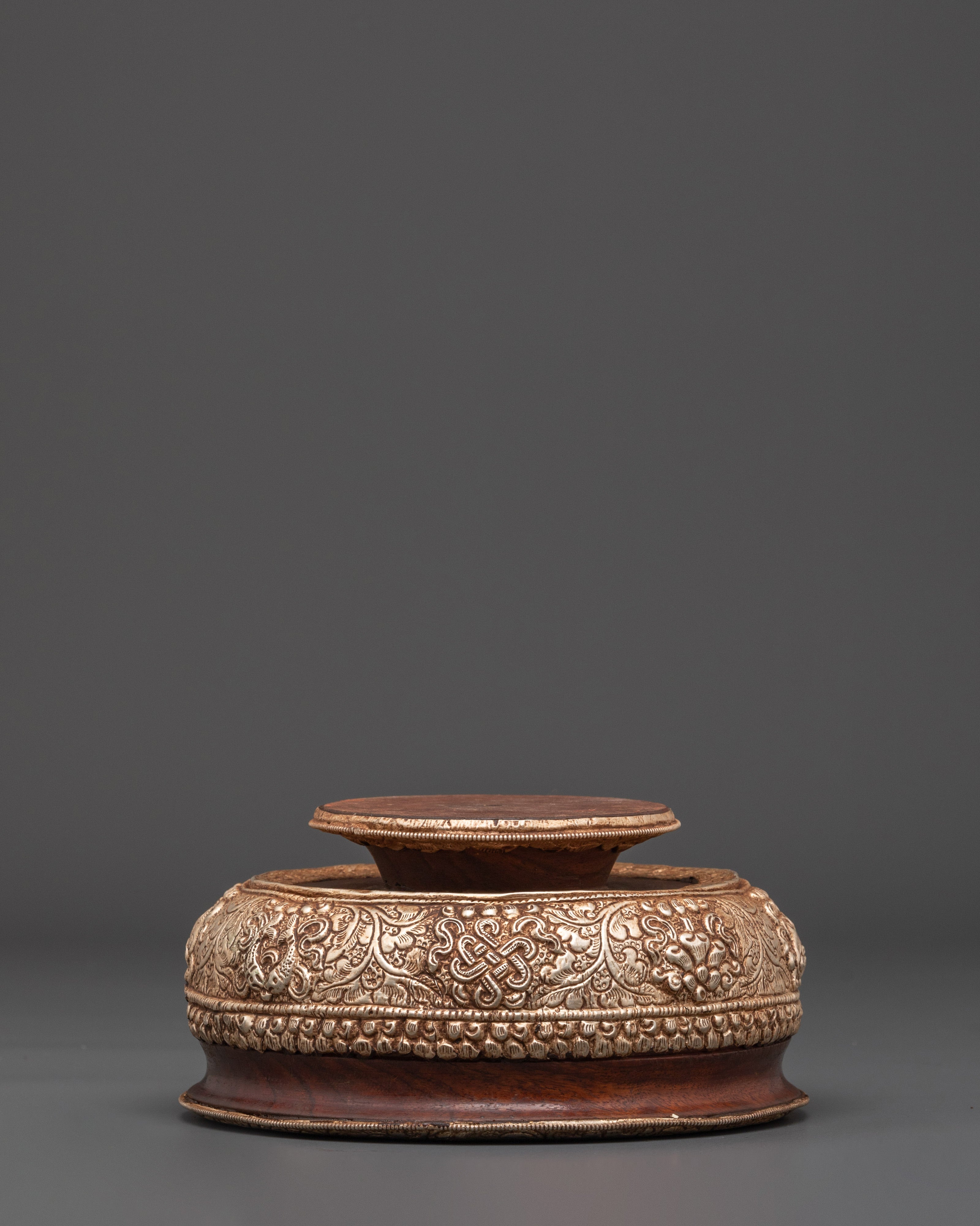 Traditional White Metal Rice Pot | Handcrafted for Rituals
