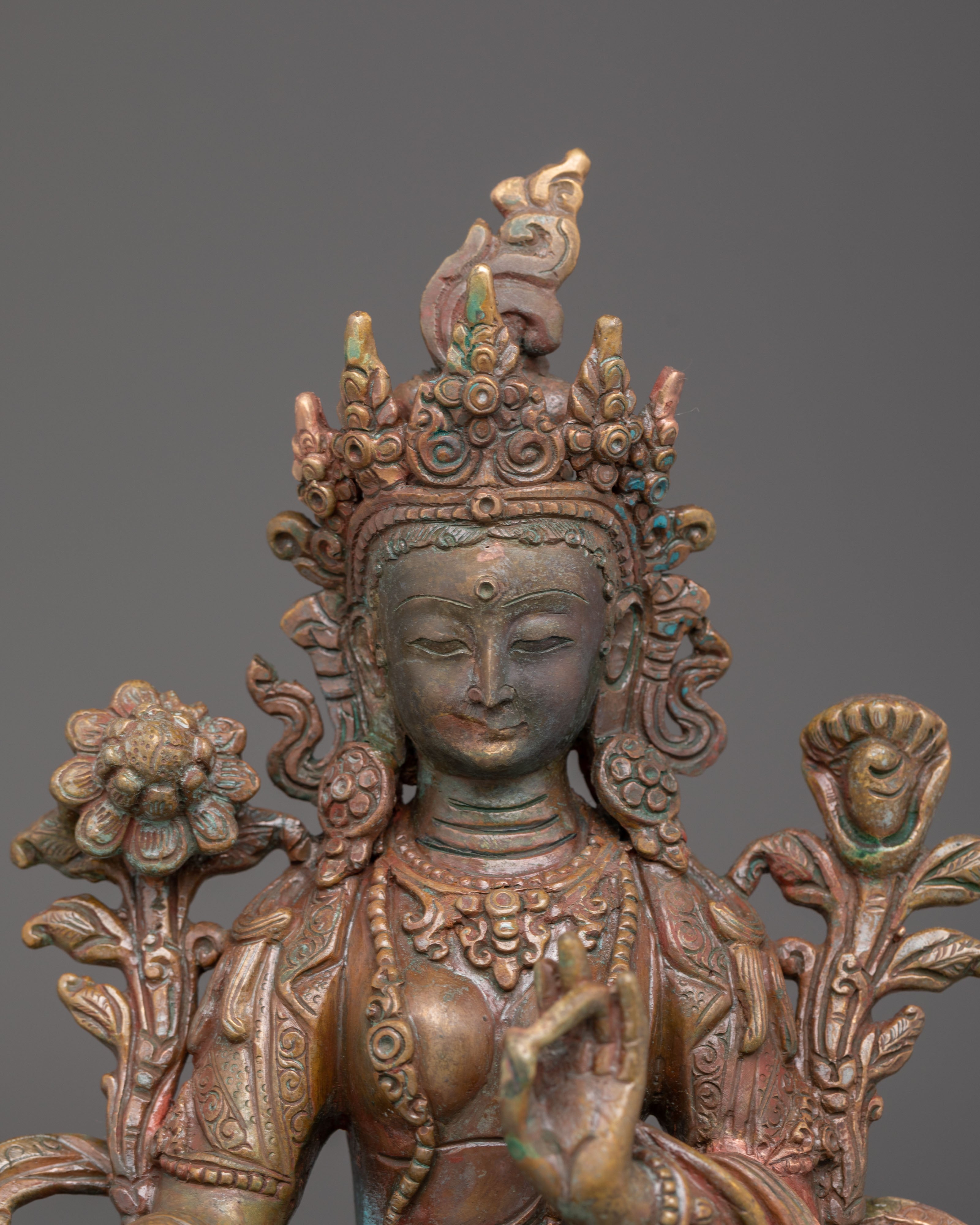 Compassionate Green Tara Handmade Figurine | Perfect for Decor