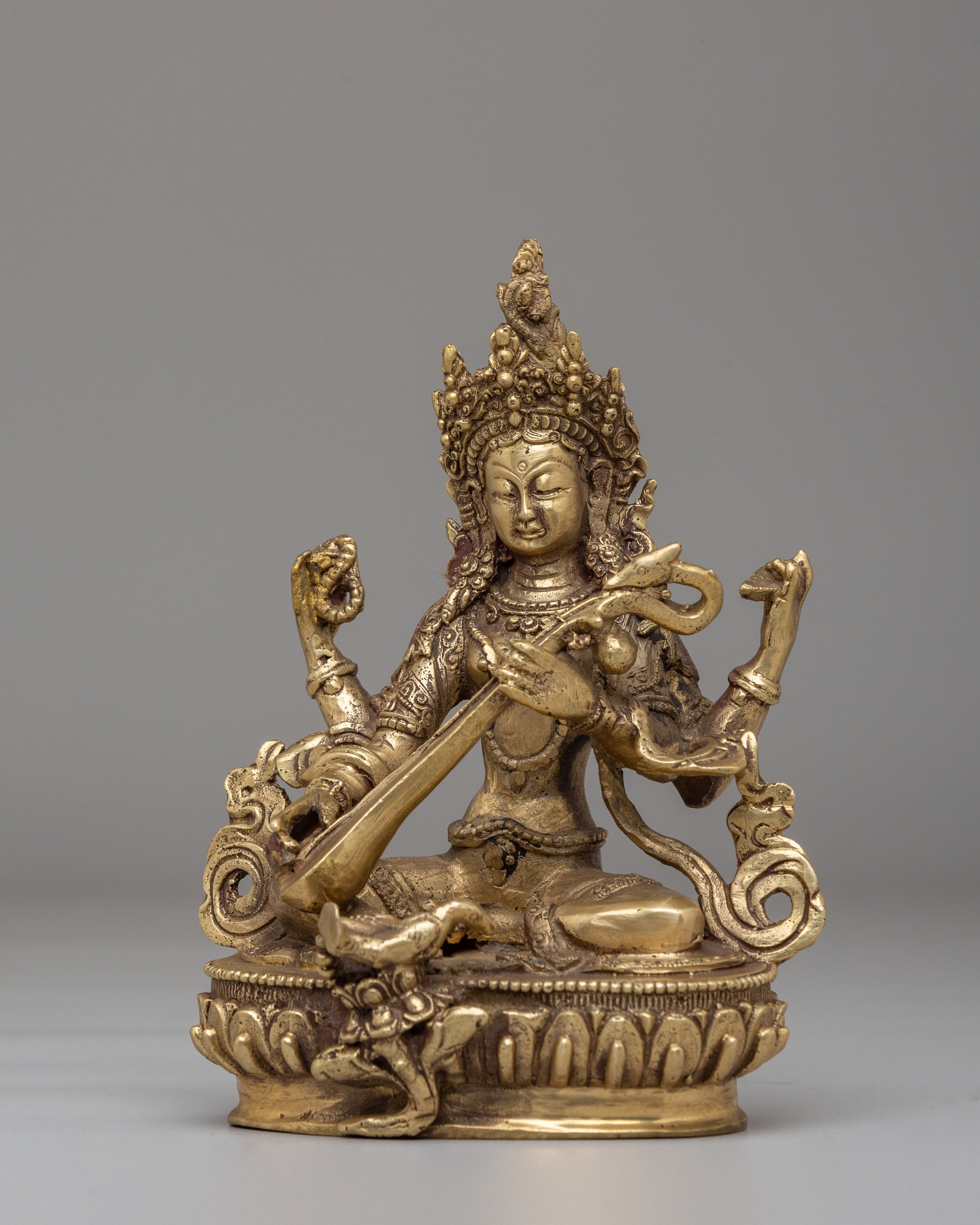 Handmade Saraswati Statue of Knowledge | Symbol of Wisdom