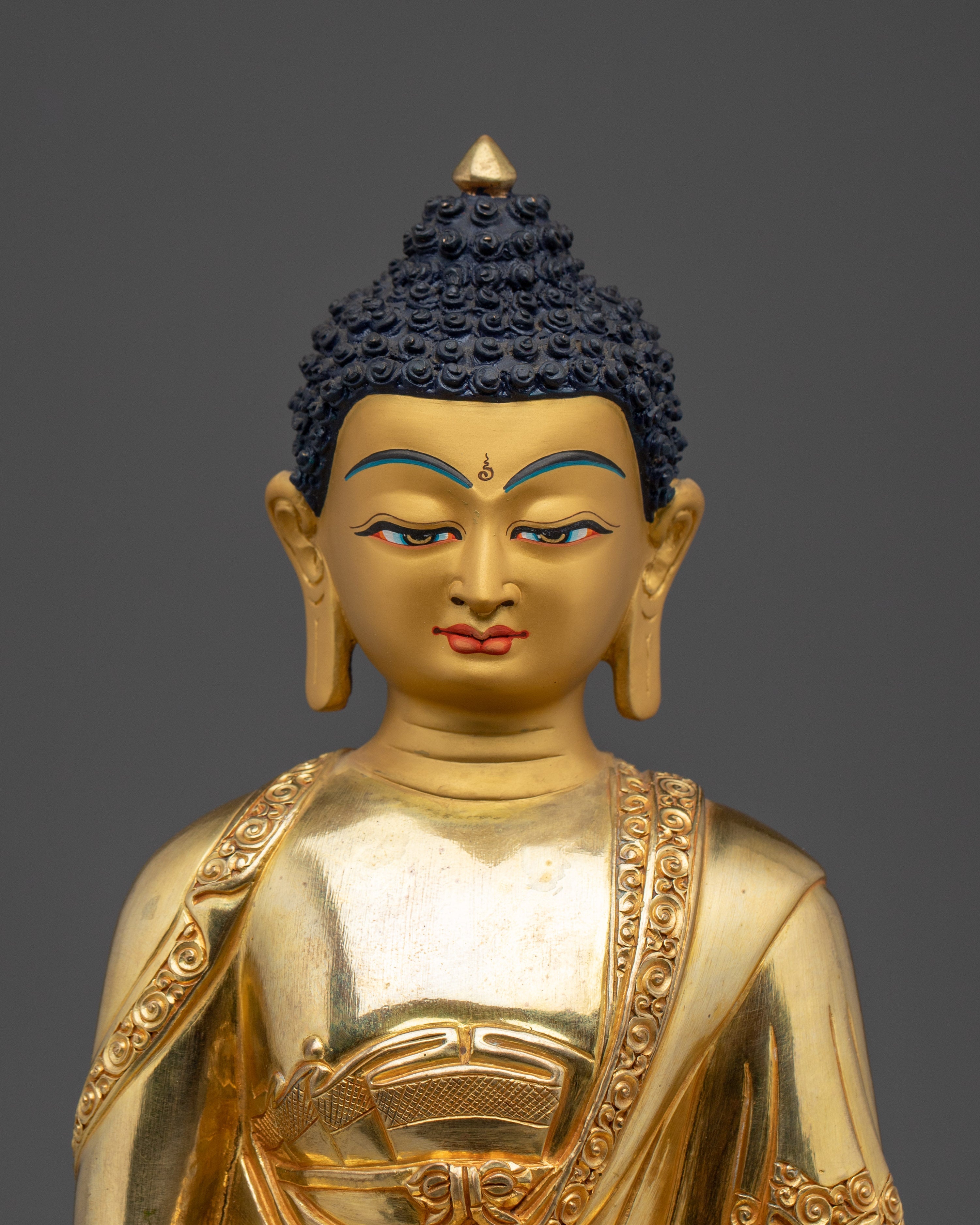 Amitabha Buddha Statue Gold Gilded | Symbol of Infinite Light and Compassion