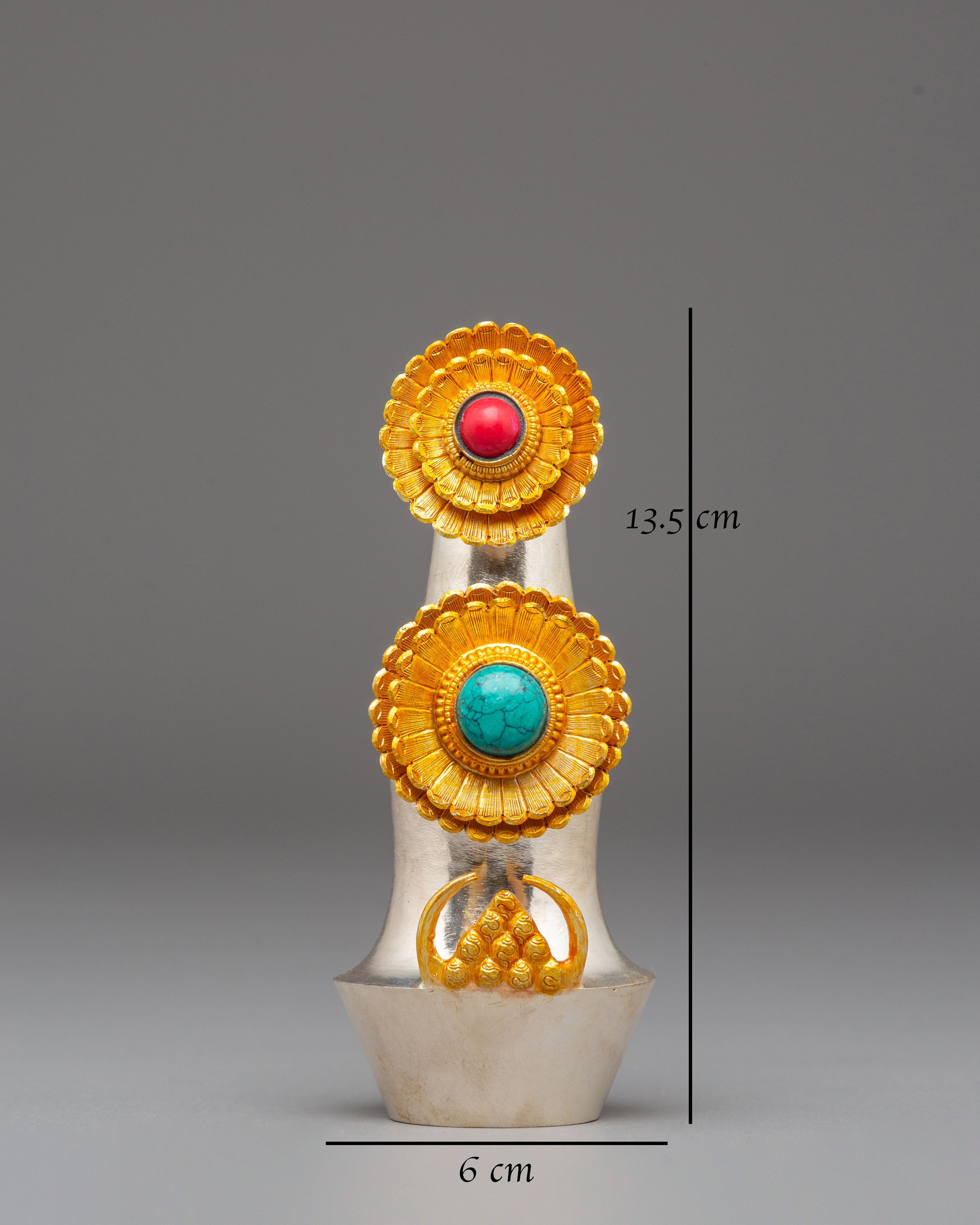 Handcrafted Spiritual Torma | Golden Torma for Ritual Offering