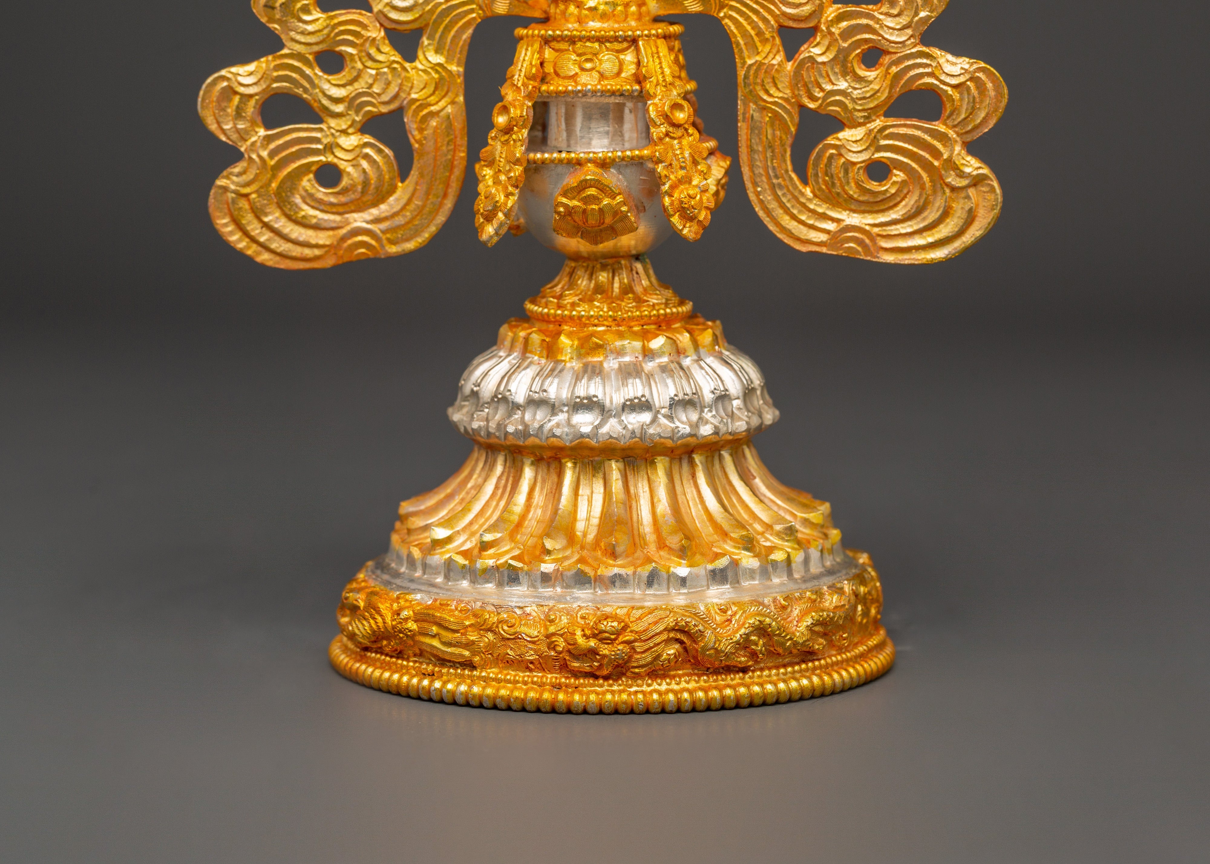 Tibetan 8 Auspicious Signs Set | Gold Buddhist Ashtamangala Symbols