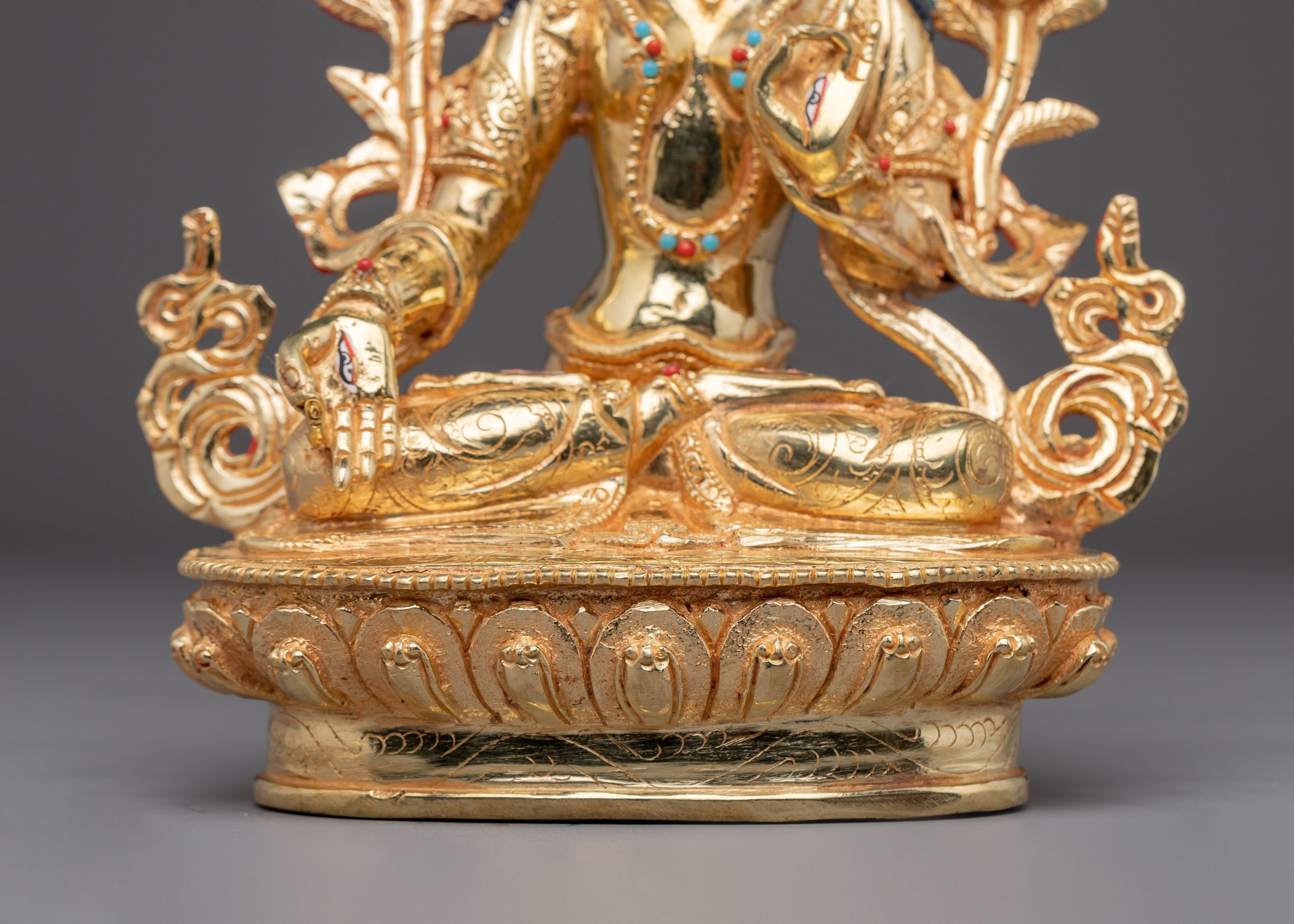 Handmade Tibetan White Tara Artwork | Goddess of Compassion