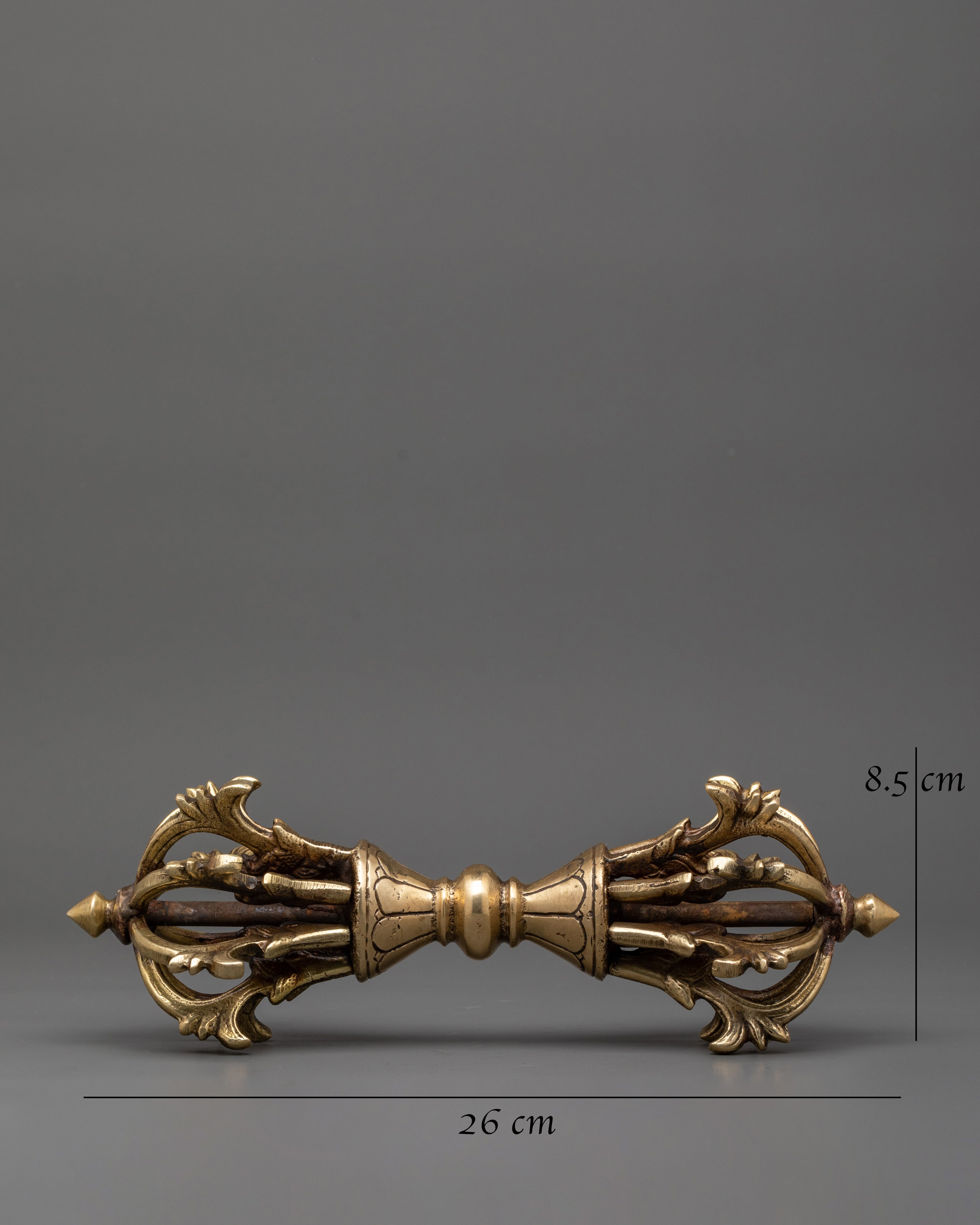 Large Brass Vajra Dorje | Sacred Spiritual Artifact