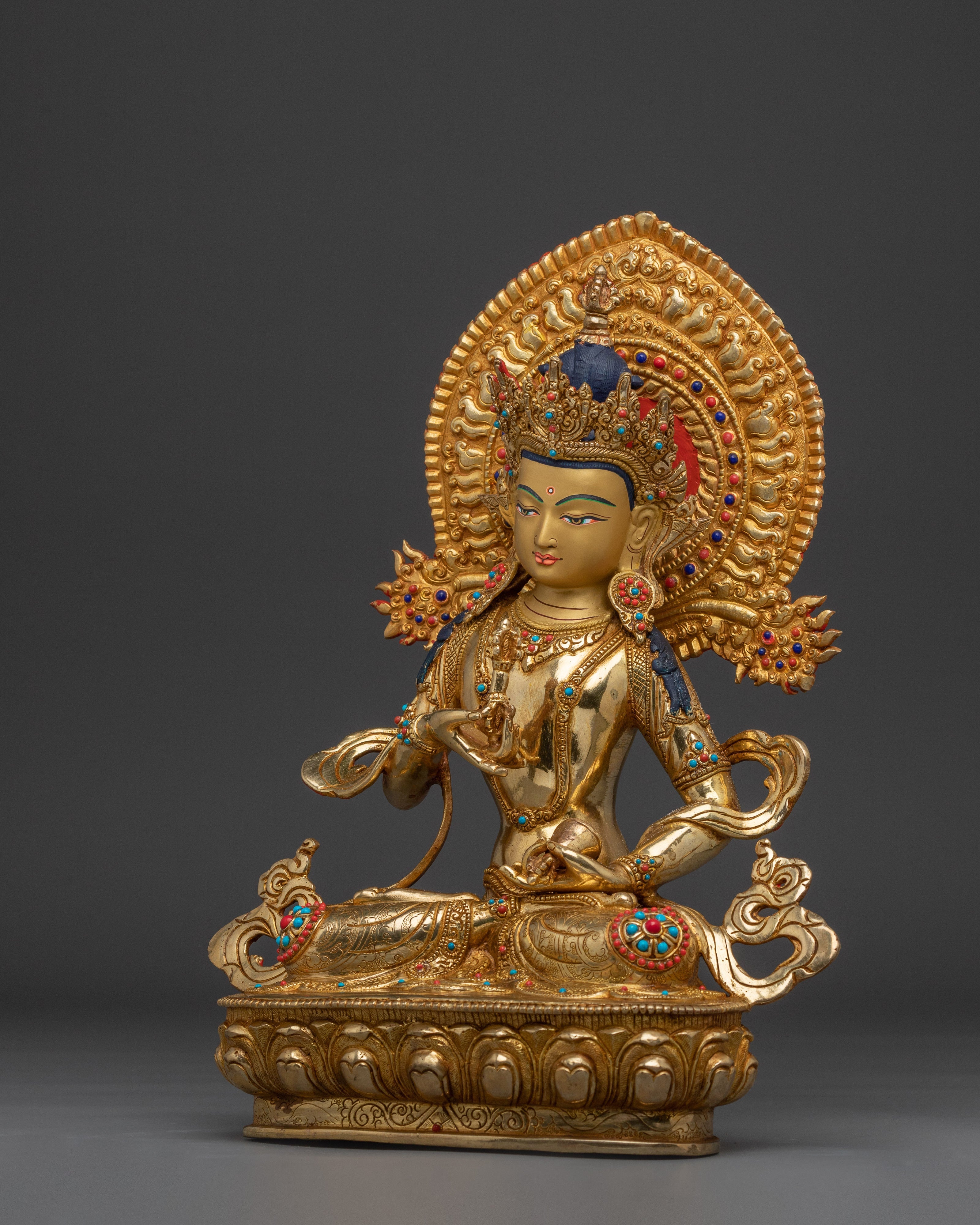 Handmade Artwork of Himalayan Deity Vajrasattva | The Deity of Purification