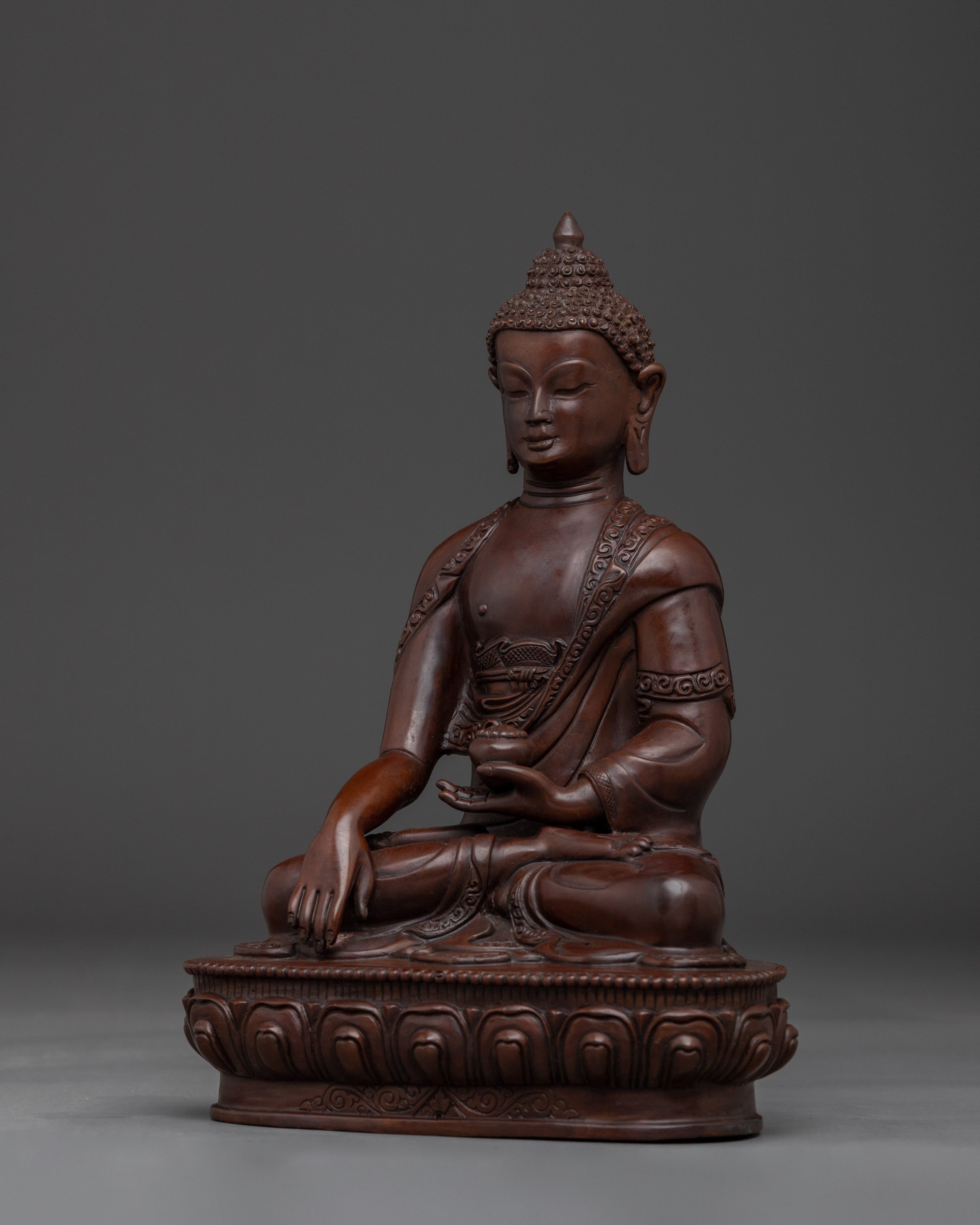 Oxidized Three Buddha Set Statue | Enlightened Wisdom of Buddha Trinity