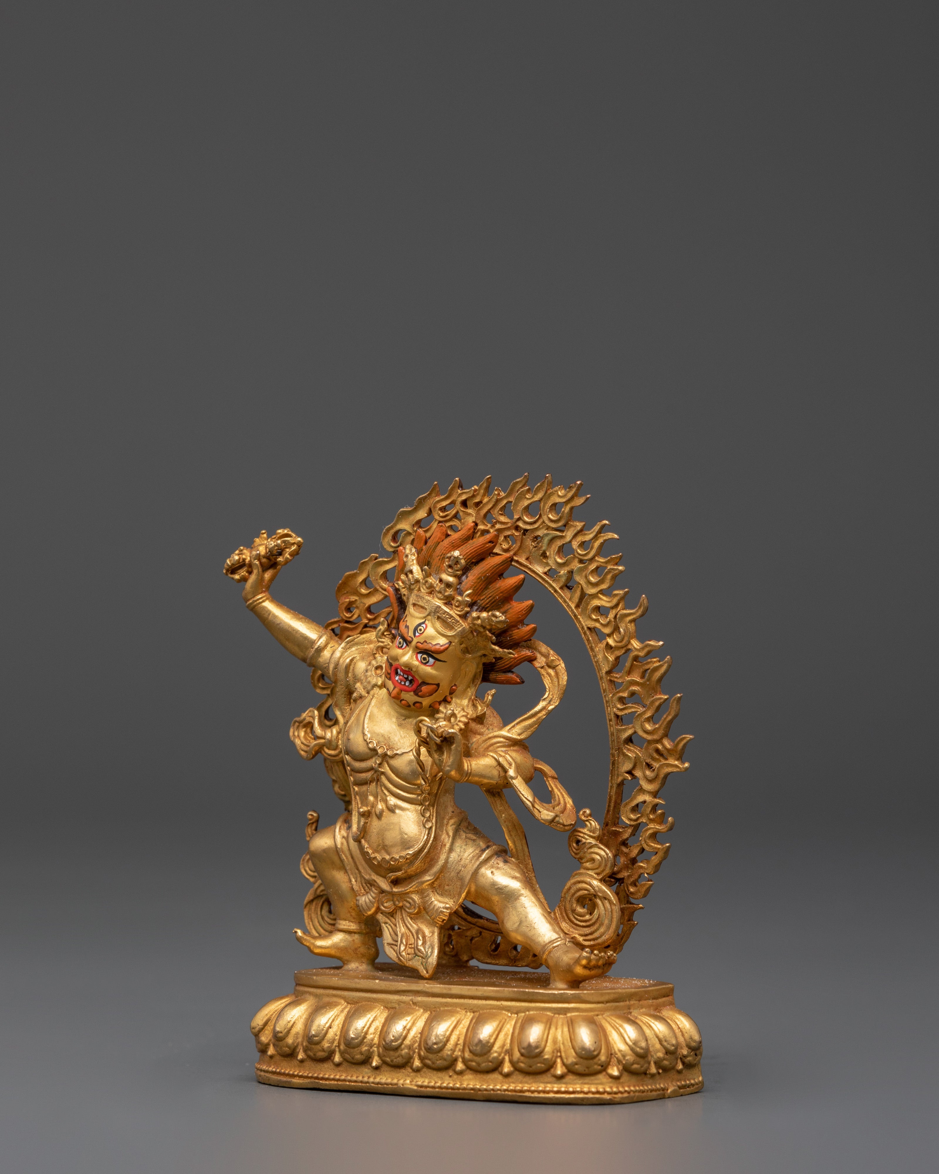 Sacred Vajrapani Sculpture | Tibetan Buddhist Protector Statue