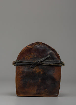 Ghau Box with Dzambhala Carving | A Sacred Ritual Box