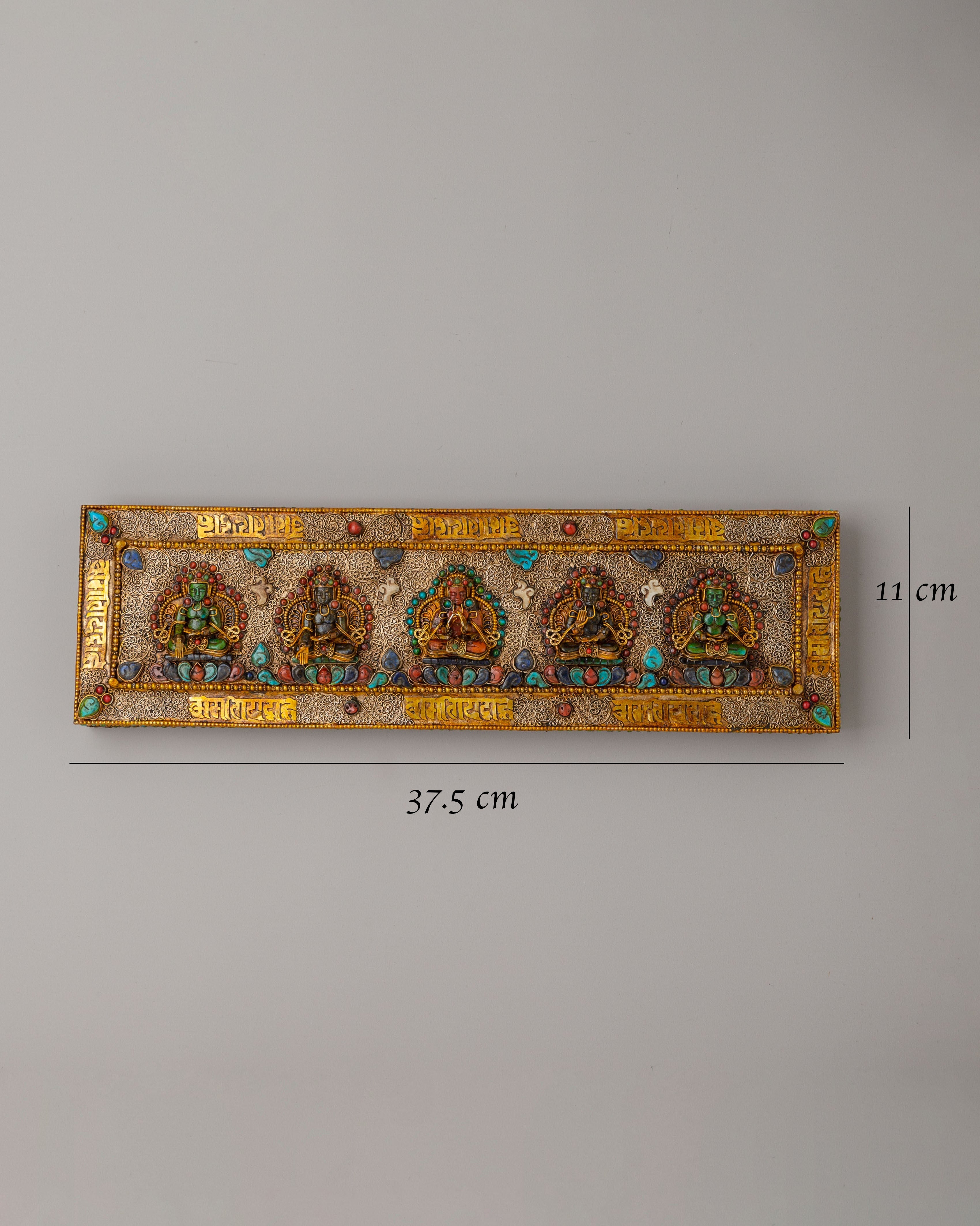 Five Dhyani Buddha Book | Tibetan Buddhist Manuscript