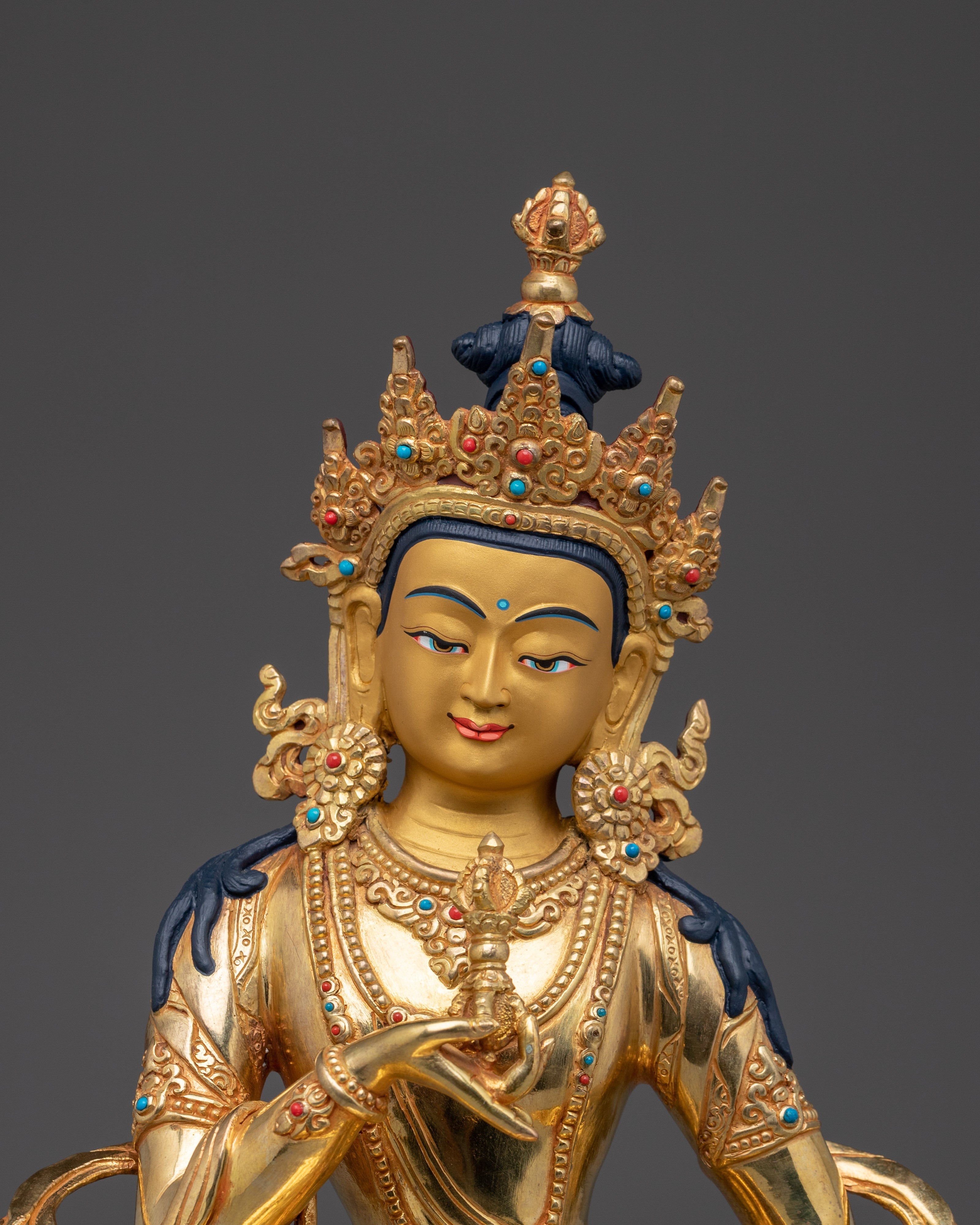 Golden statue of Vajrasattva | Dorje Sempa - Embodiment of Purification