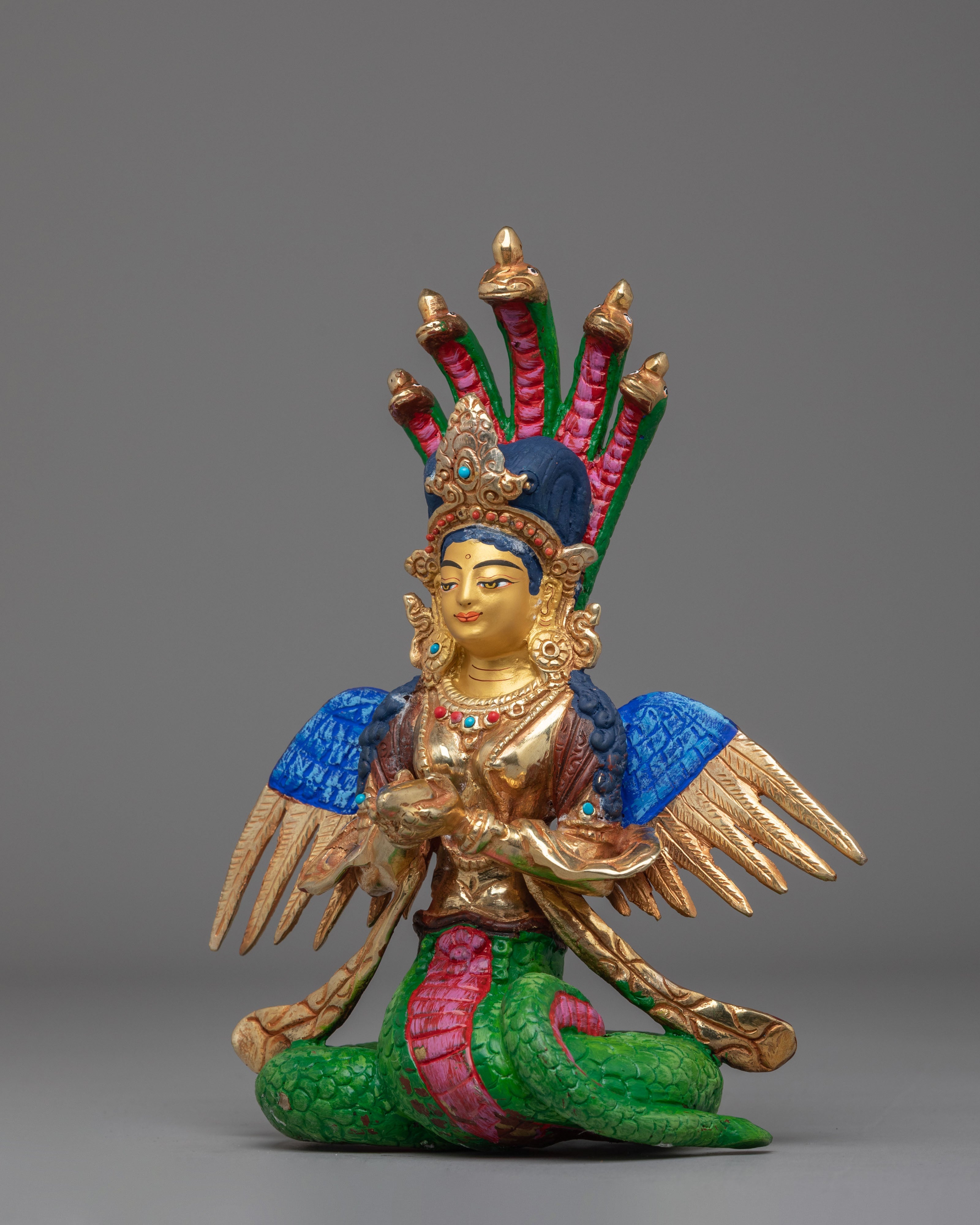 Tibetan Nagkanya Deity Statue | Himalayan Spiritual Artwork