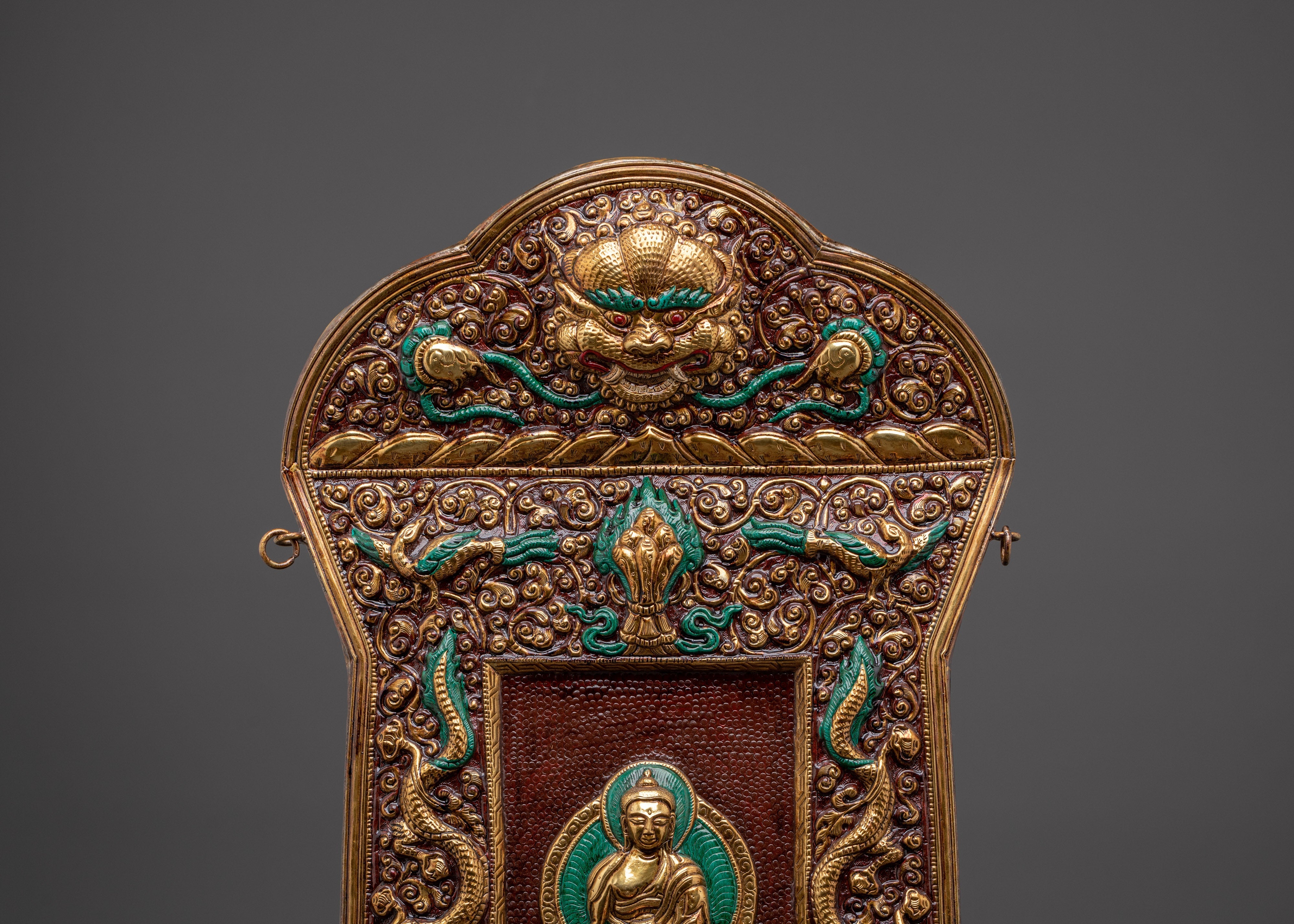 Buddha Shakyamuni Brass Wall Hanging | A Sacred Symbol of Peace and Enlightenment