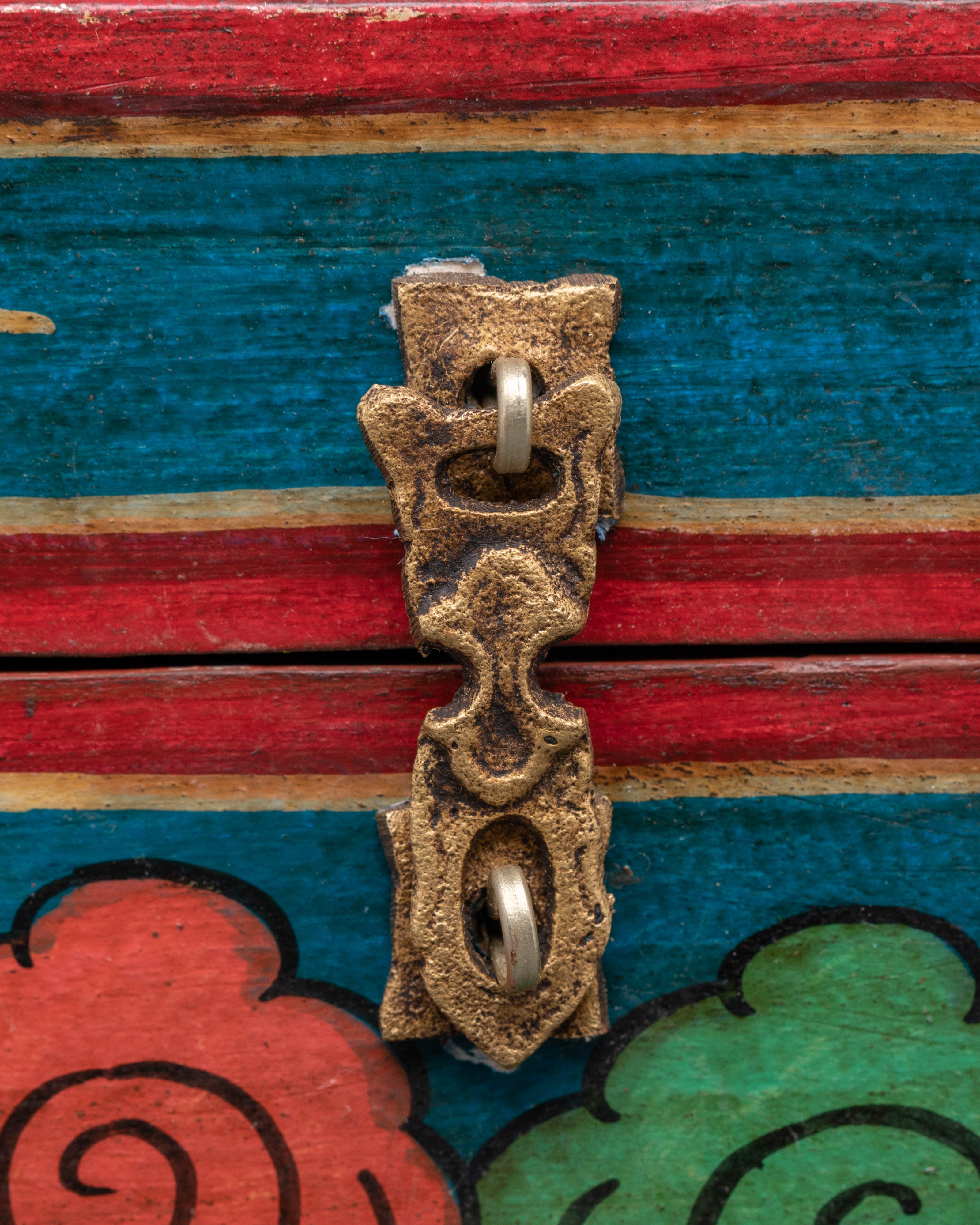 Handcrafted Tibetan Dragon Chest | Spiritual Storage for Temple or Meditation Decor