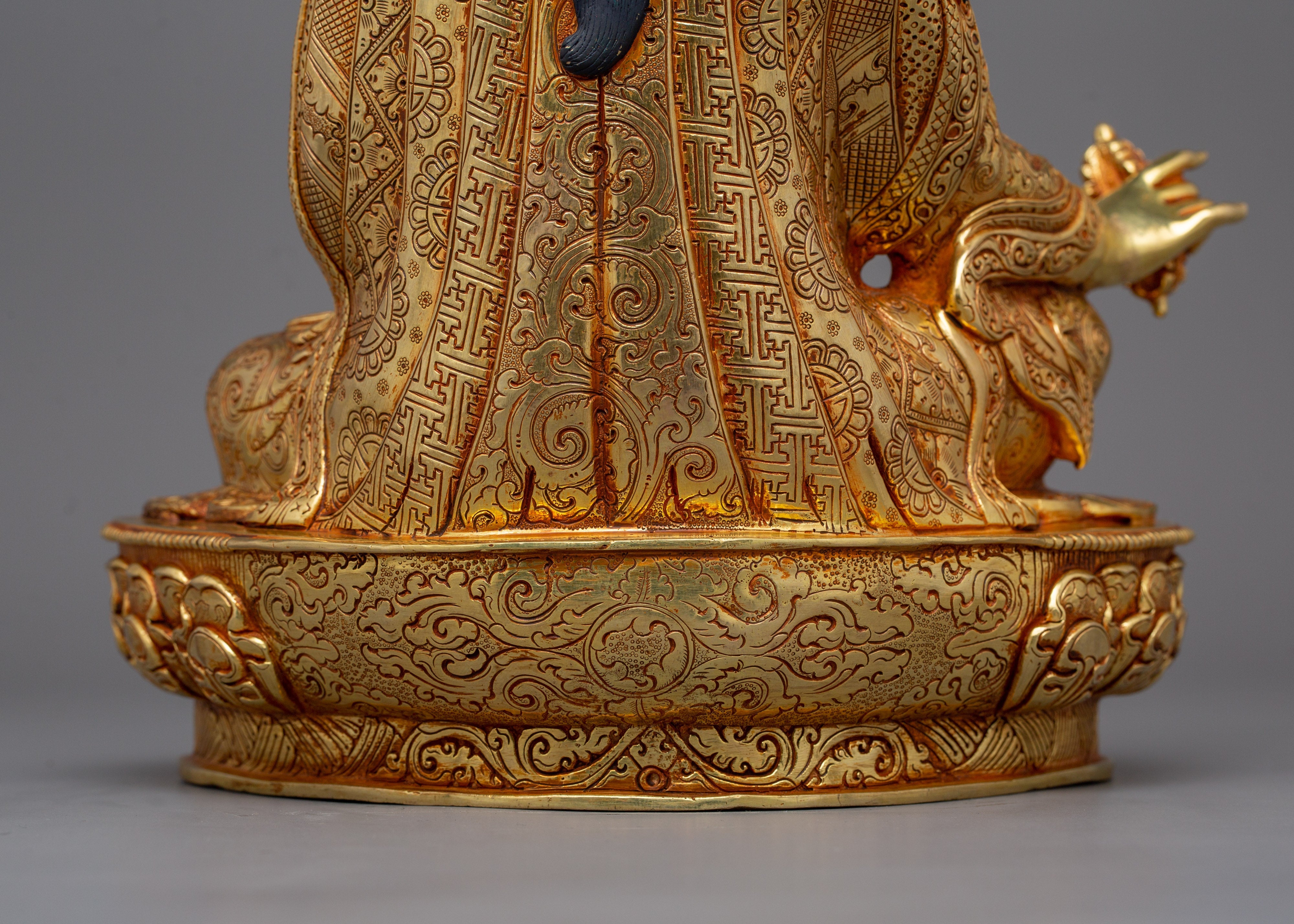 Guru Rinpoche Master of Vajrayana Buddhism Figurine | Artisan Himalayan Craft