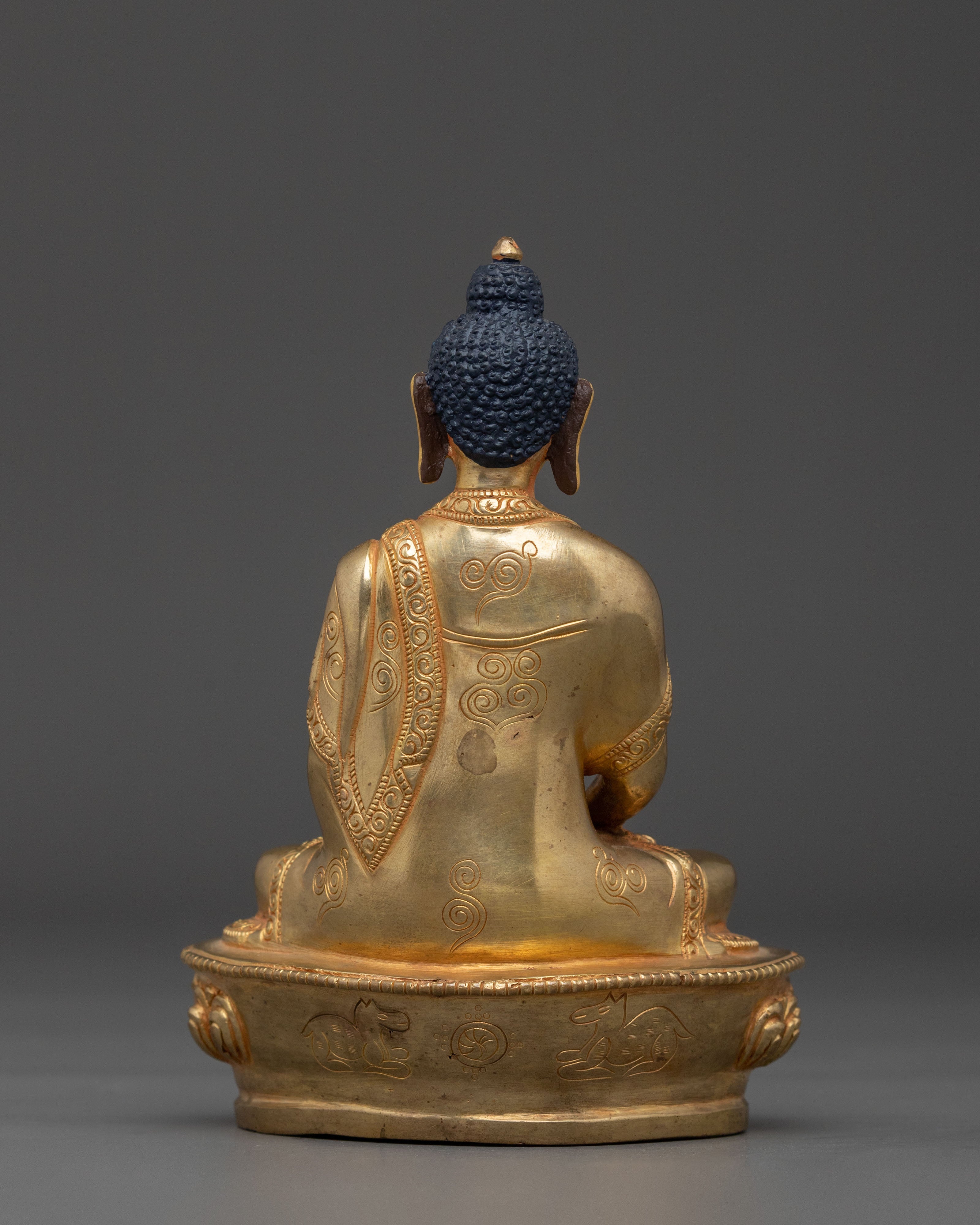 Traditional Himalayan Amitabha Buddha Sculpture | Spiritual Home Decor