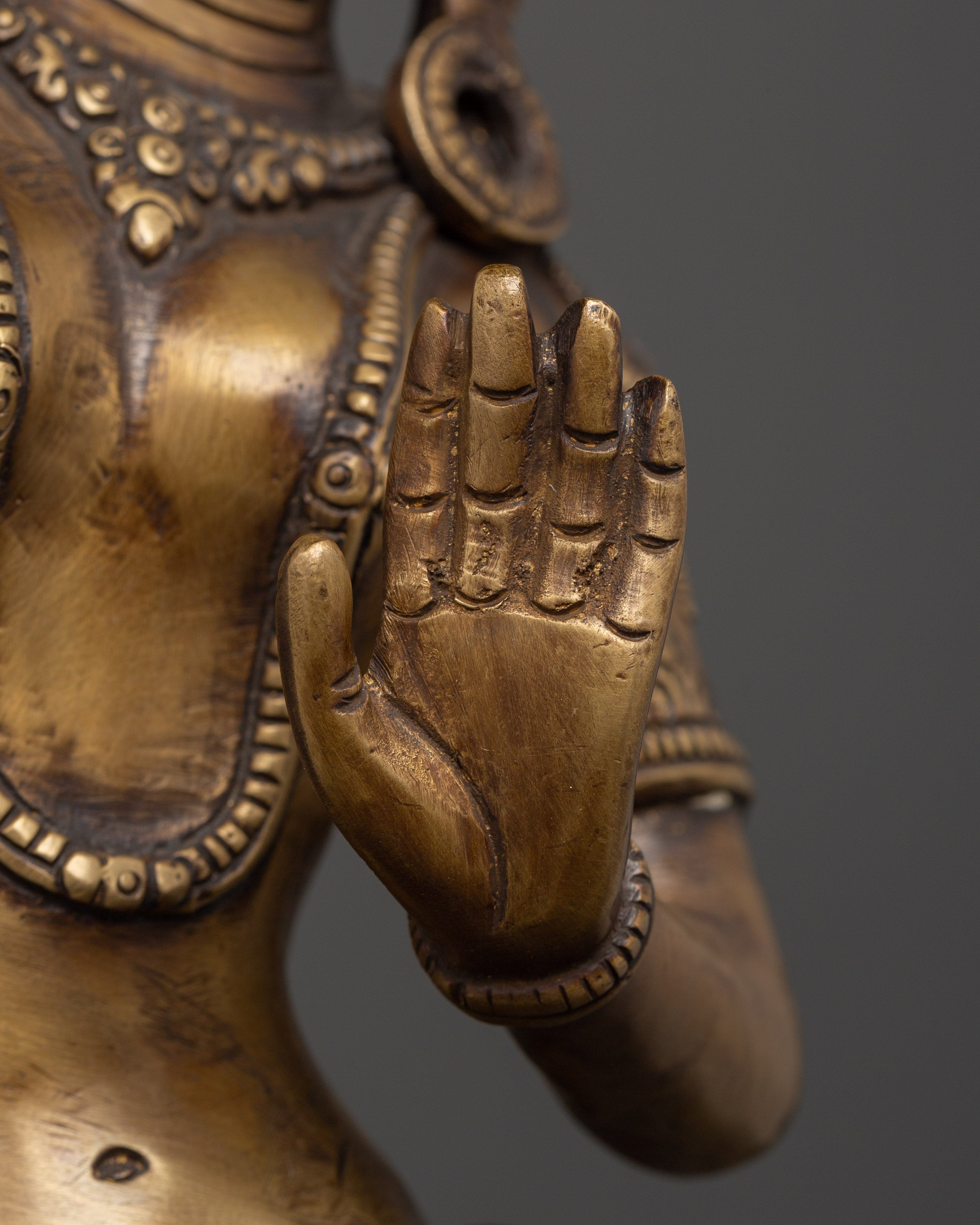 Standing Maya Devi Sculpture for Altar | Buddhist Art for Serenity