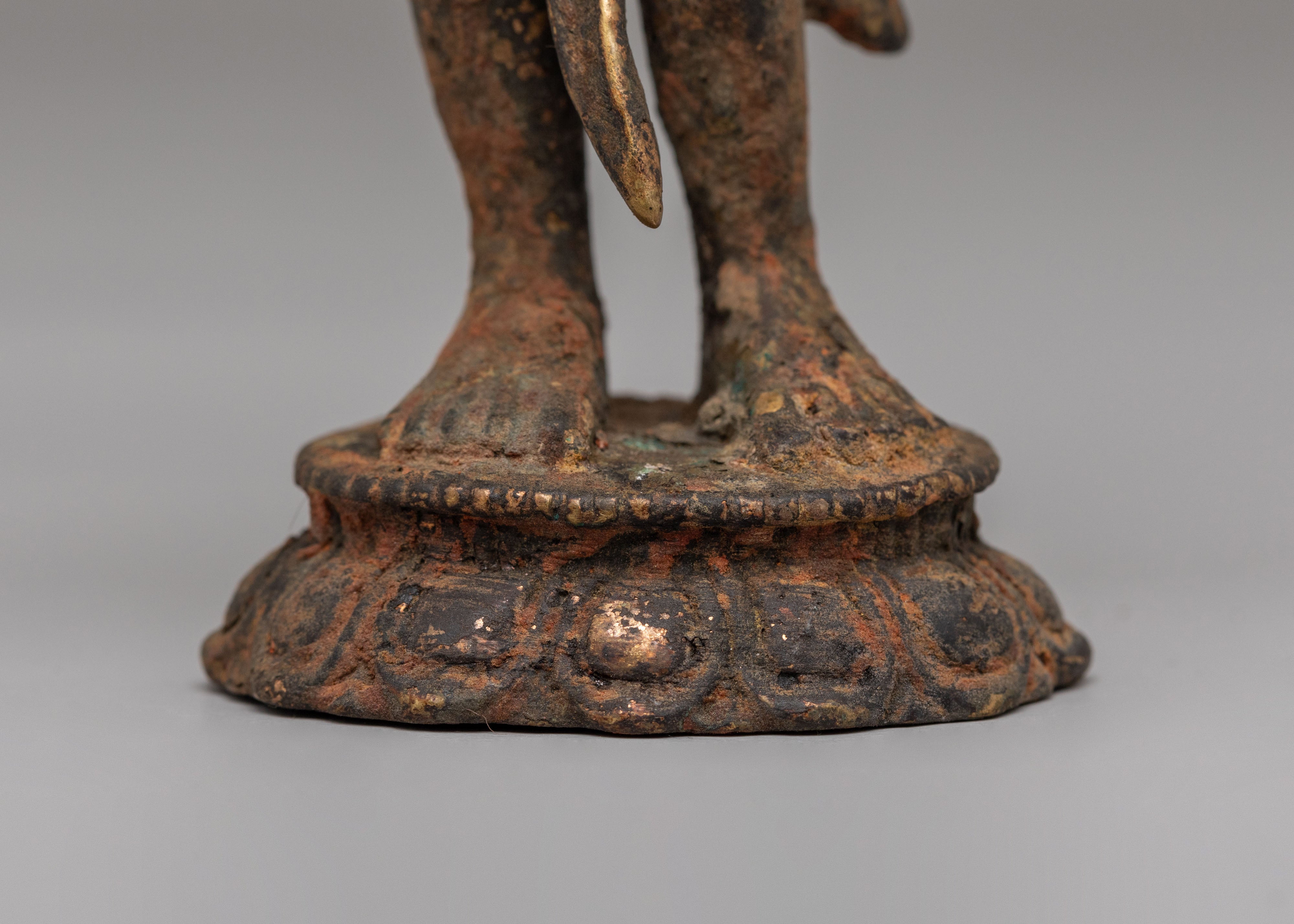 Handcrafted Standing Lokeshwor Statue | Bodhisattva of Infinite Compassion