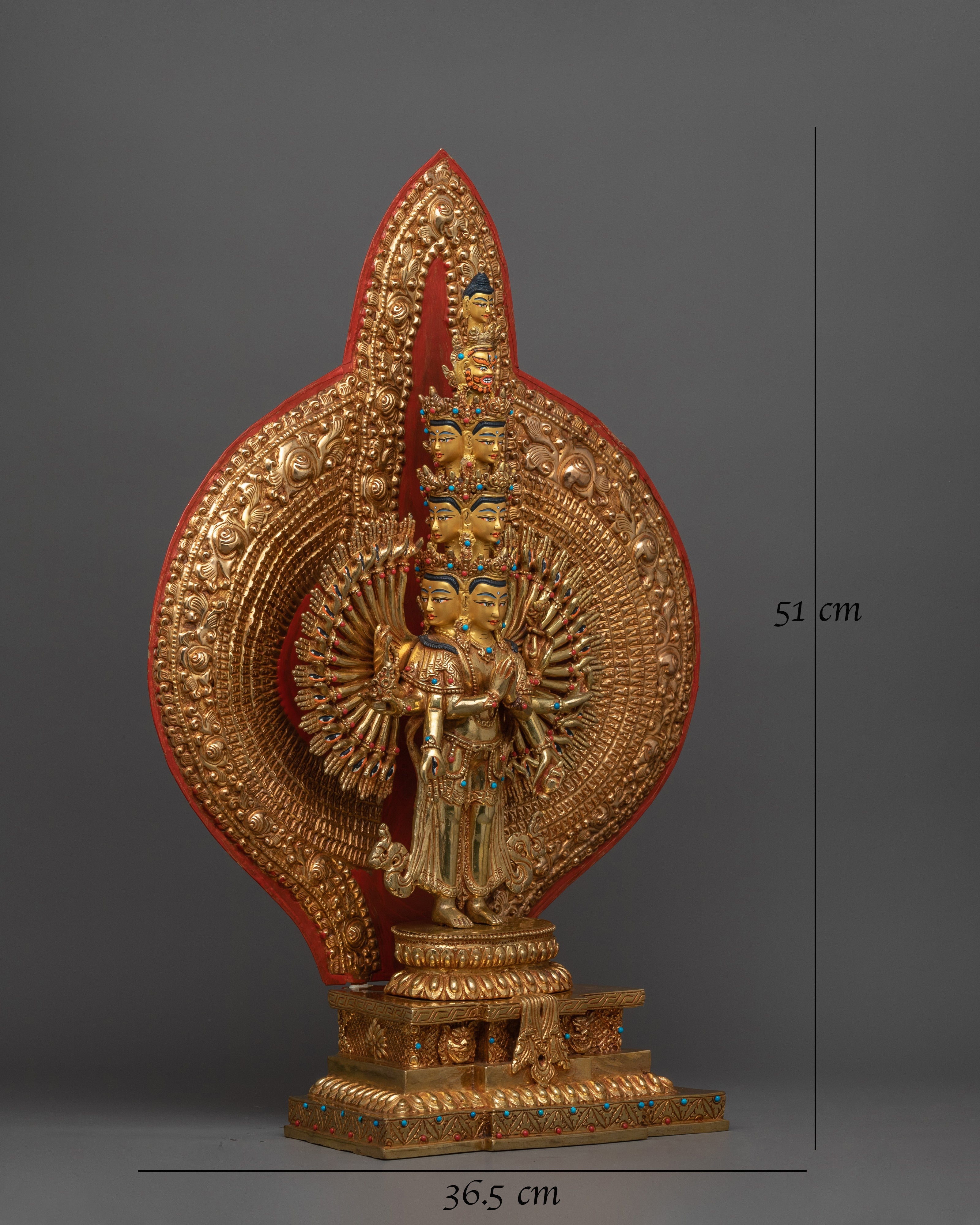 handcrafted-sculpture-of-1000-armed-chenrezig