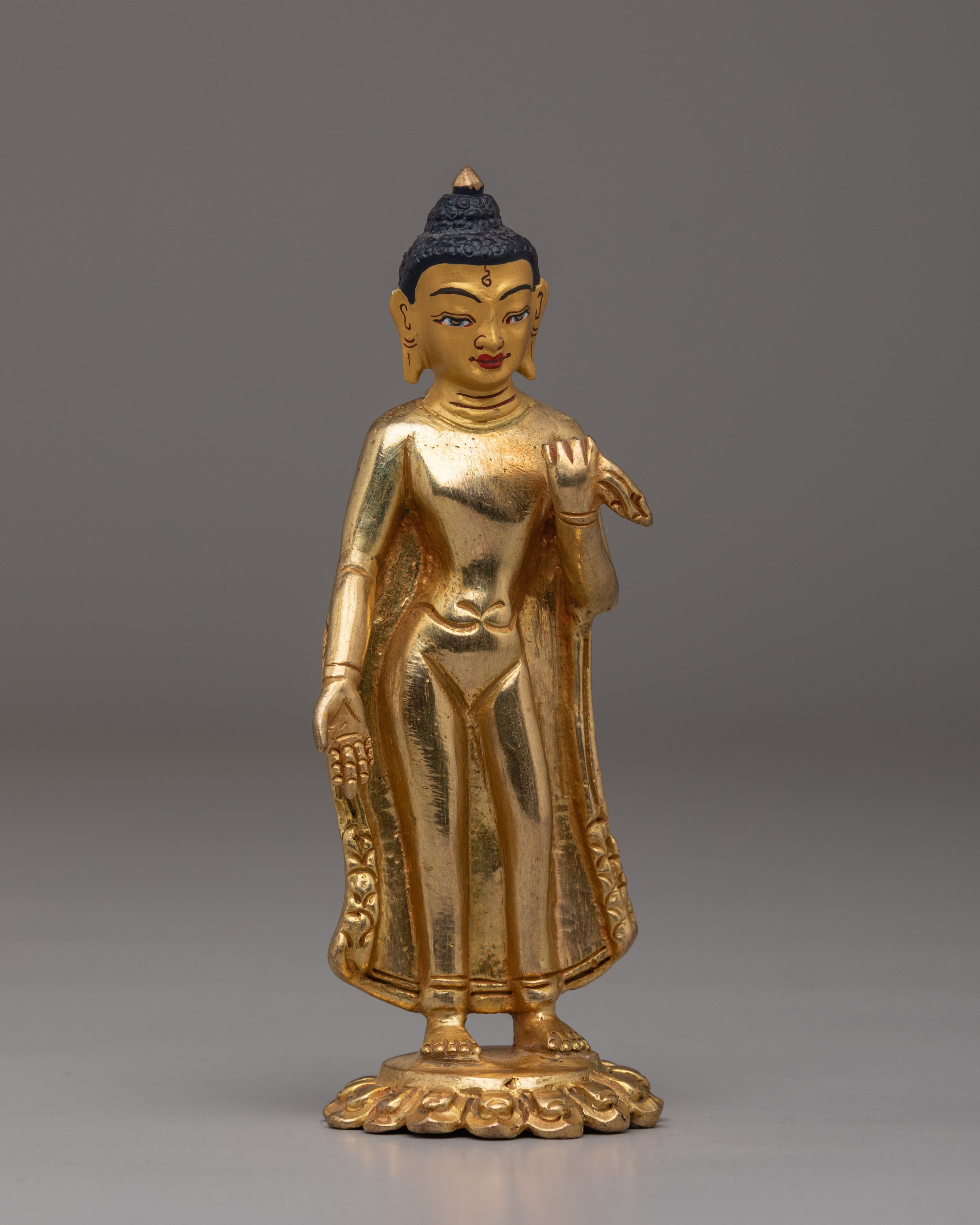 Handcrafted Copper Dipankara Statue | Sacred Tibetan Buddha