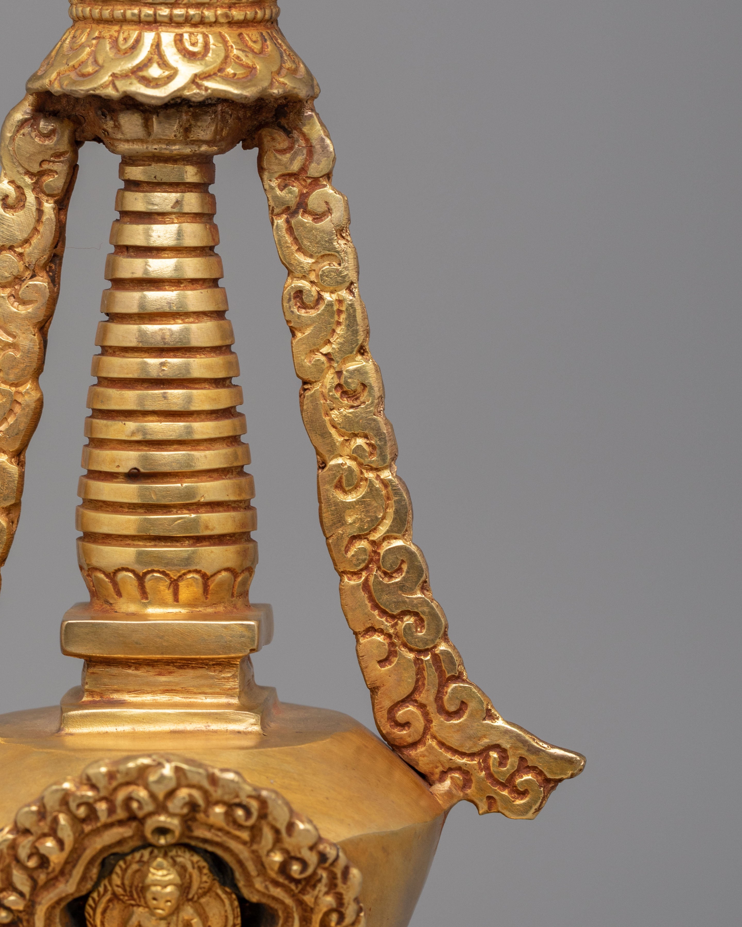 Handmade Altar Enlightenment Stupa | Sacred Buddhist Decor
