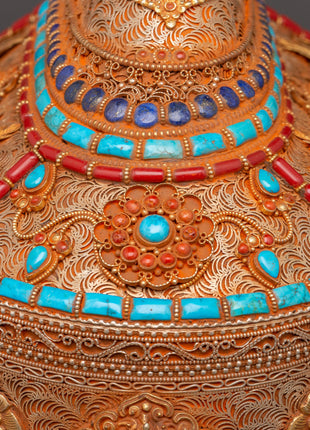 Copper & Gold-Plated Treasure Box | Handcrafted Keepsake Storage