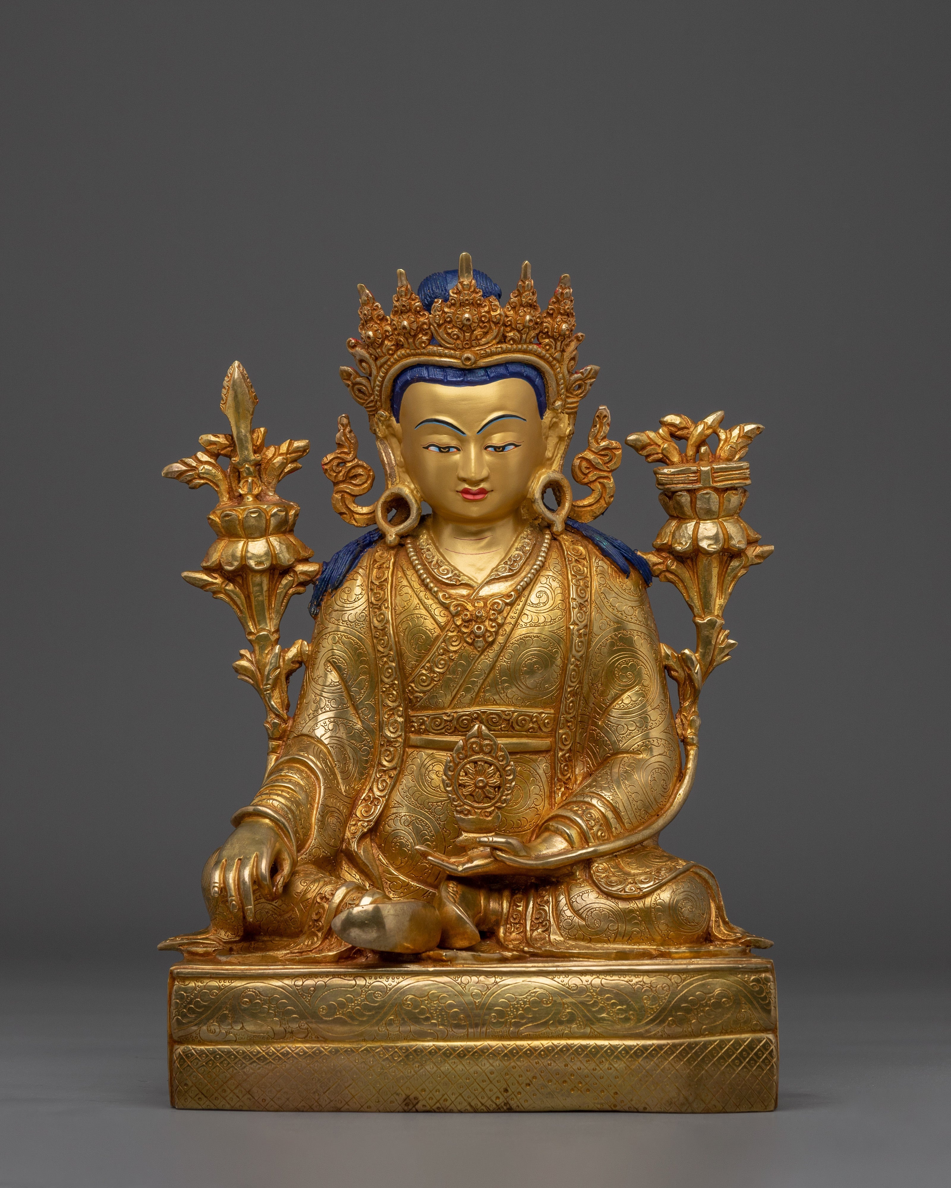Guru Rinpoche Set Statue | Buddhist Handcrafted Decor