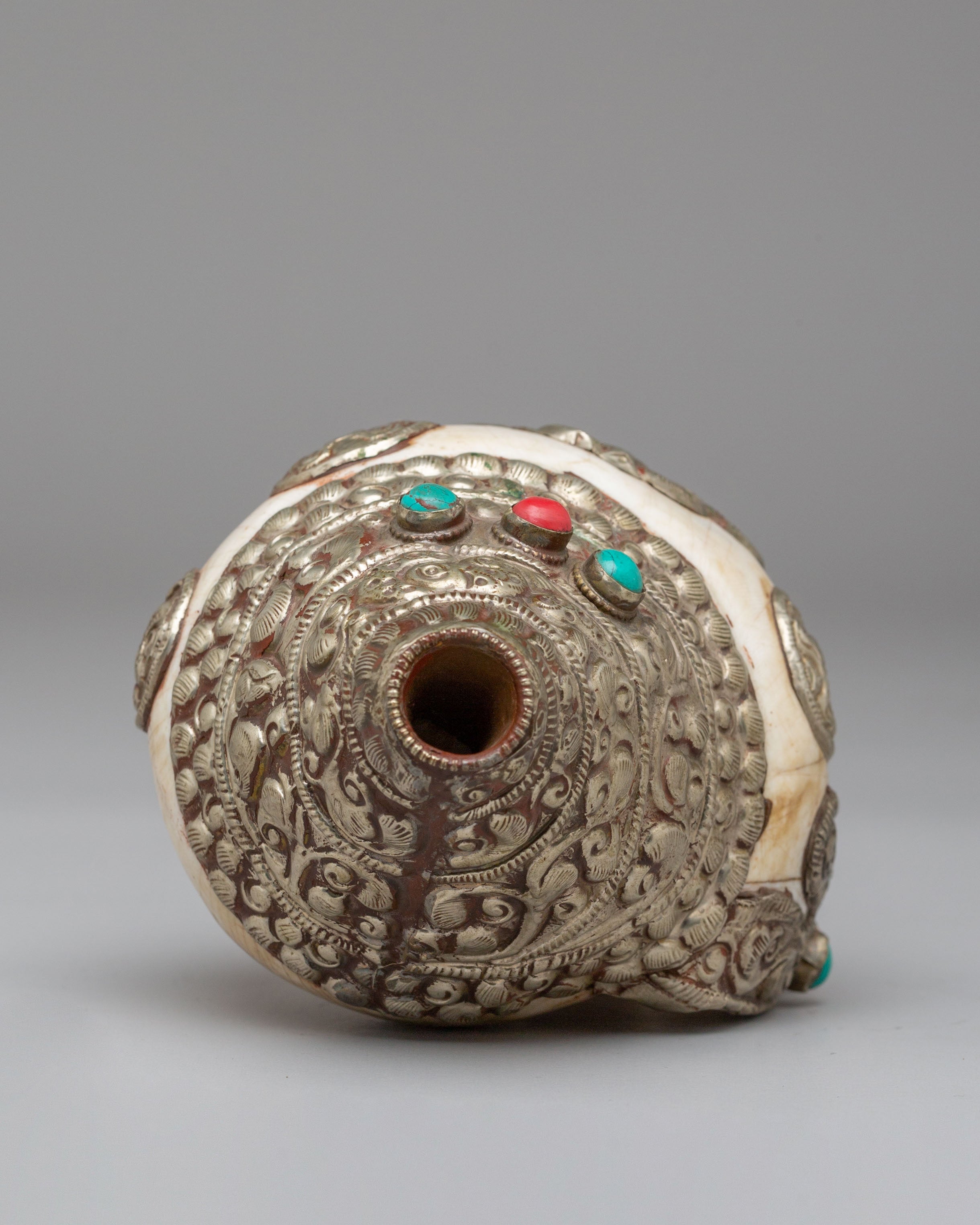 Handcrafted Ritual Conch | Traditional Tibetan Ritual Object