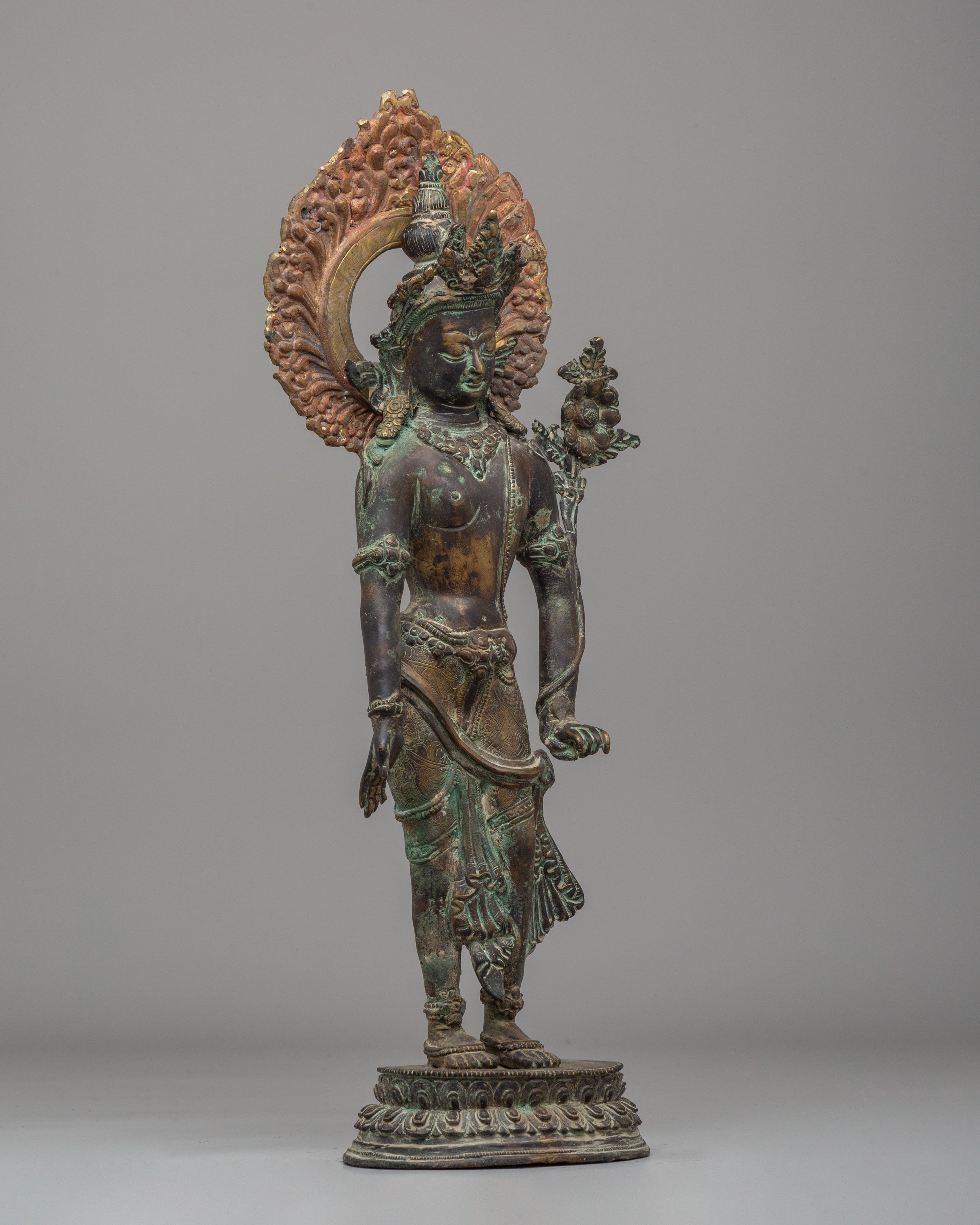 Himalayan Padmapani Figurine | Tibetan Avalokiteshvara Statue