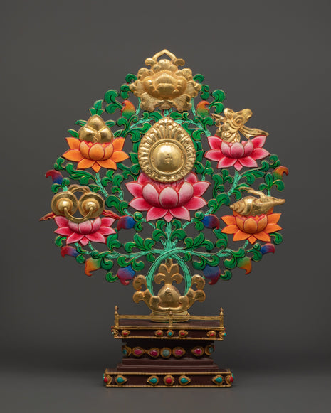 Tibetan Copper Offering Tree 