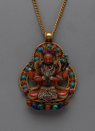 Four-Armed Chenrezig Locket 