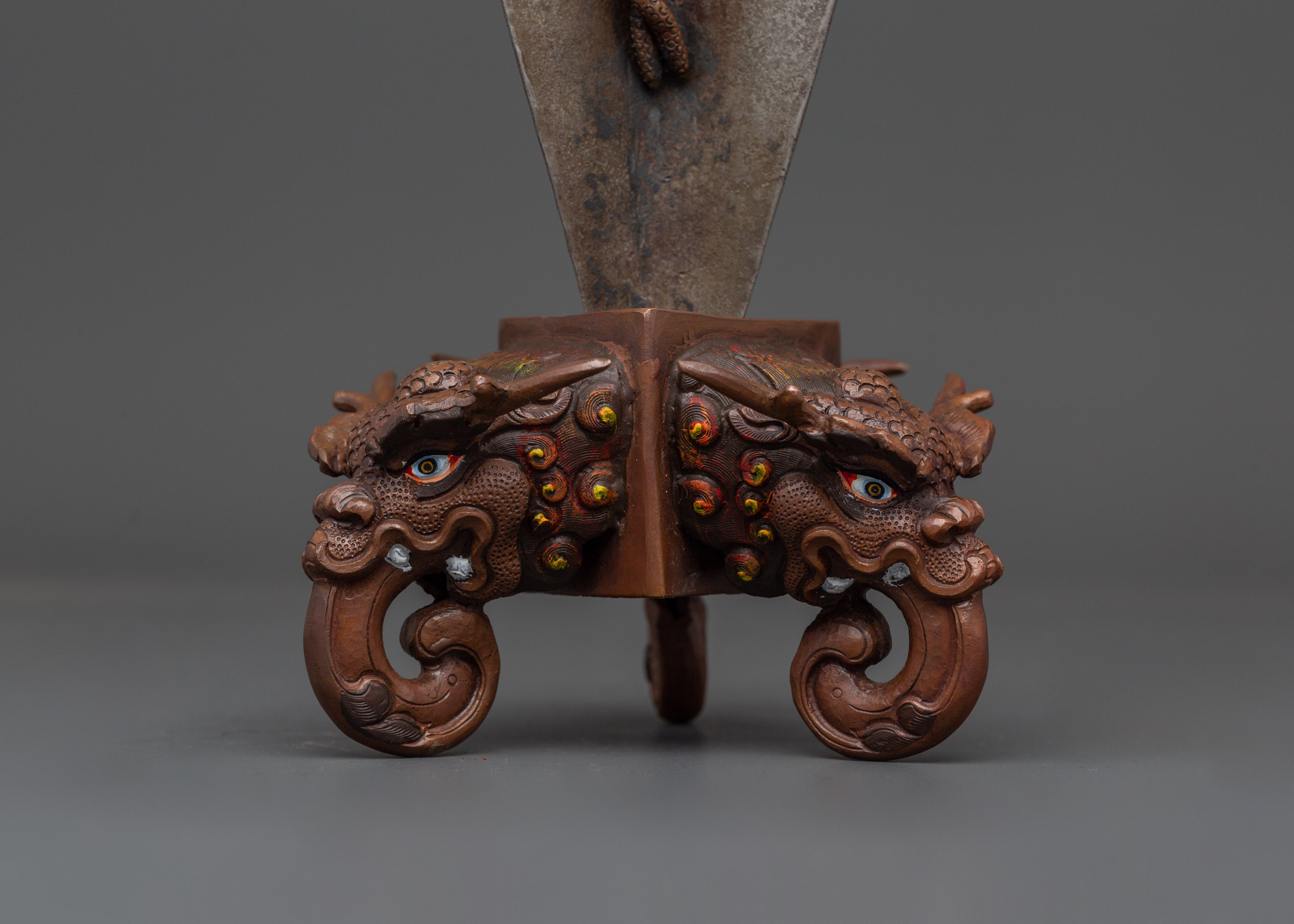 Tibetan Iron Phurba | Handmade Ritual Dagger