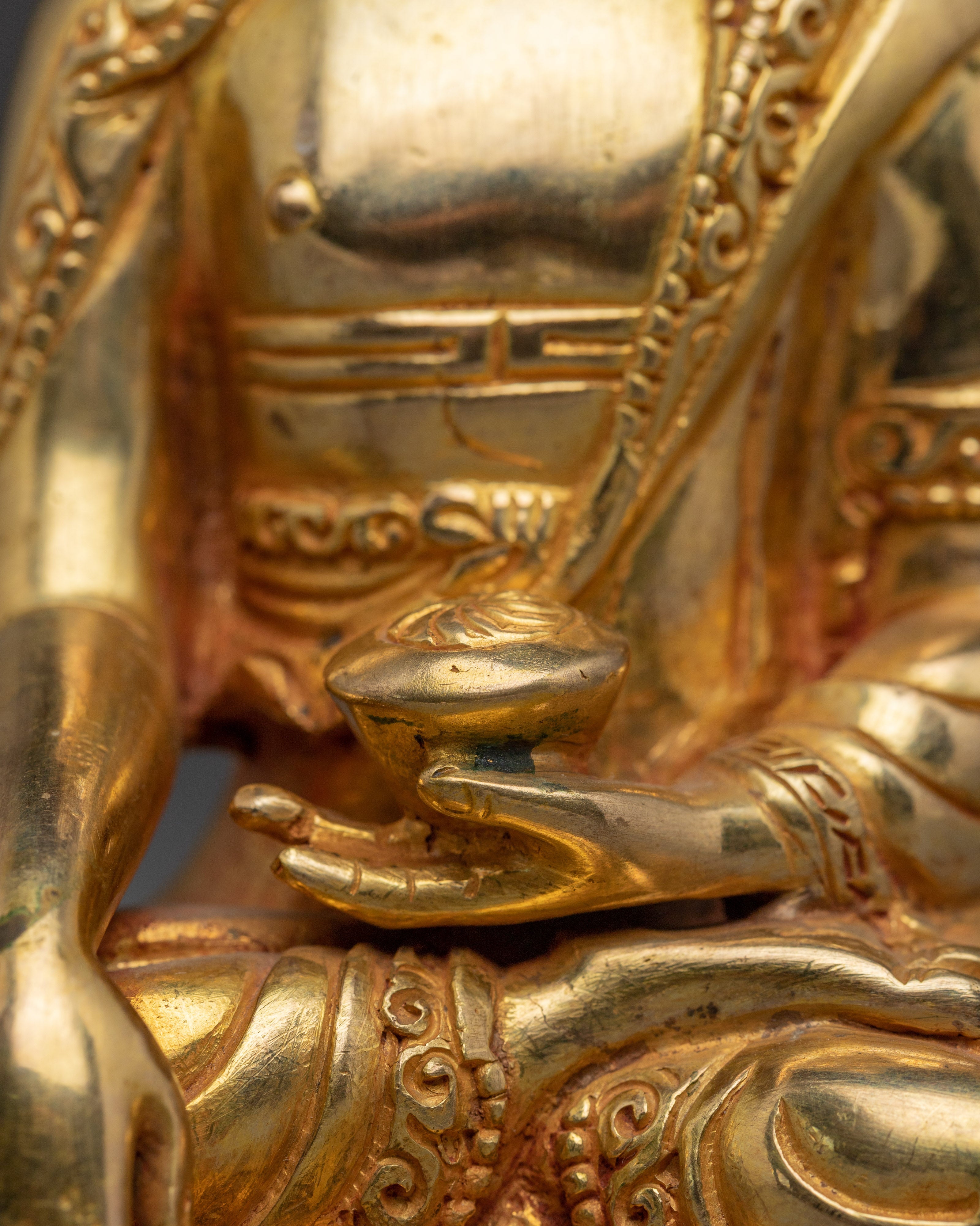 Handmade Tibetan Shakyamuni Buddha Statue | Buddhist Decor