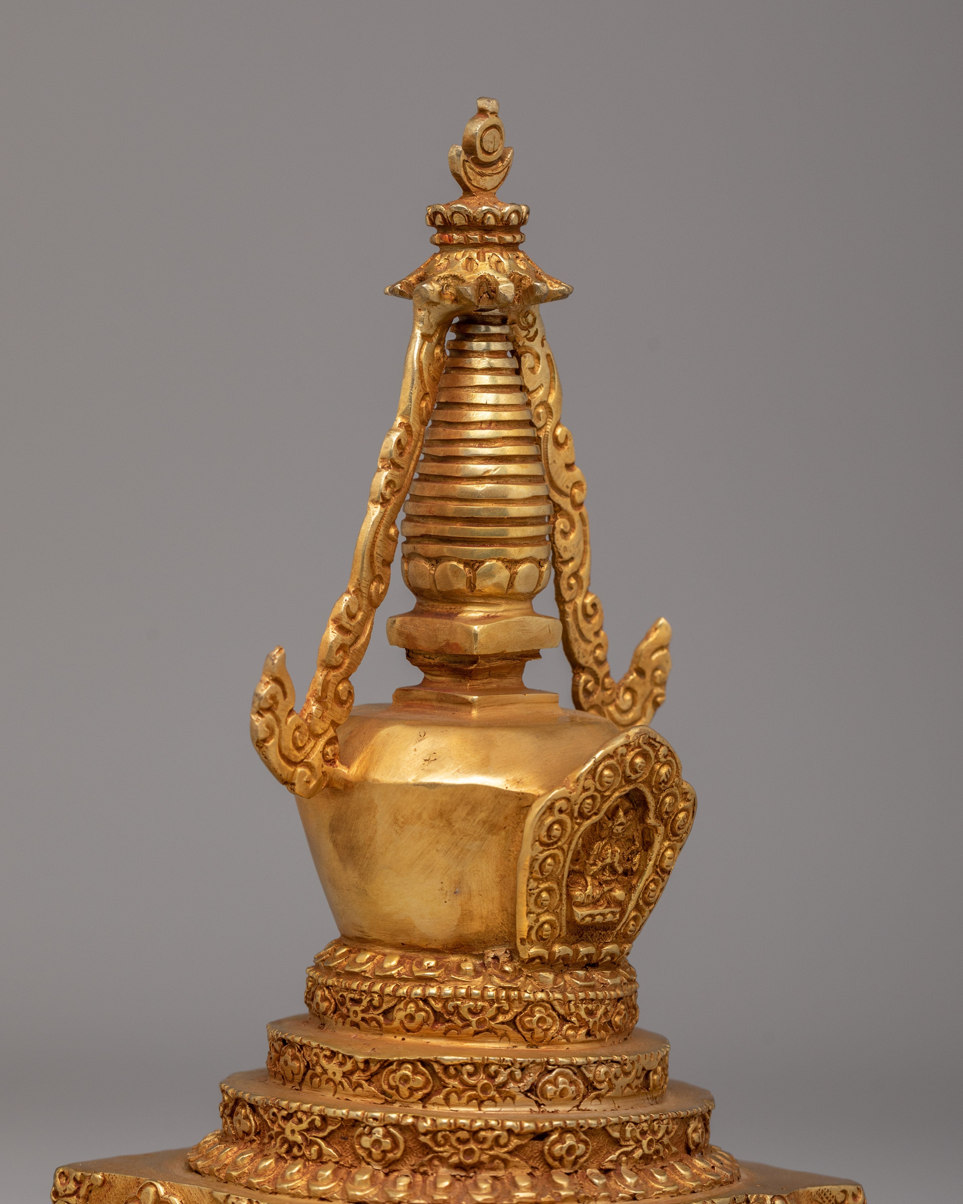 Handmade Stupa for Rituals | Tibetan Buddhist Altar Decor