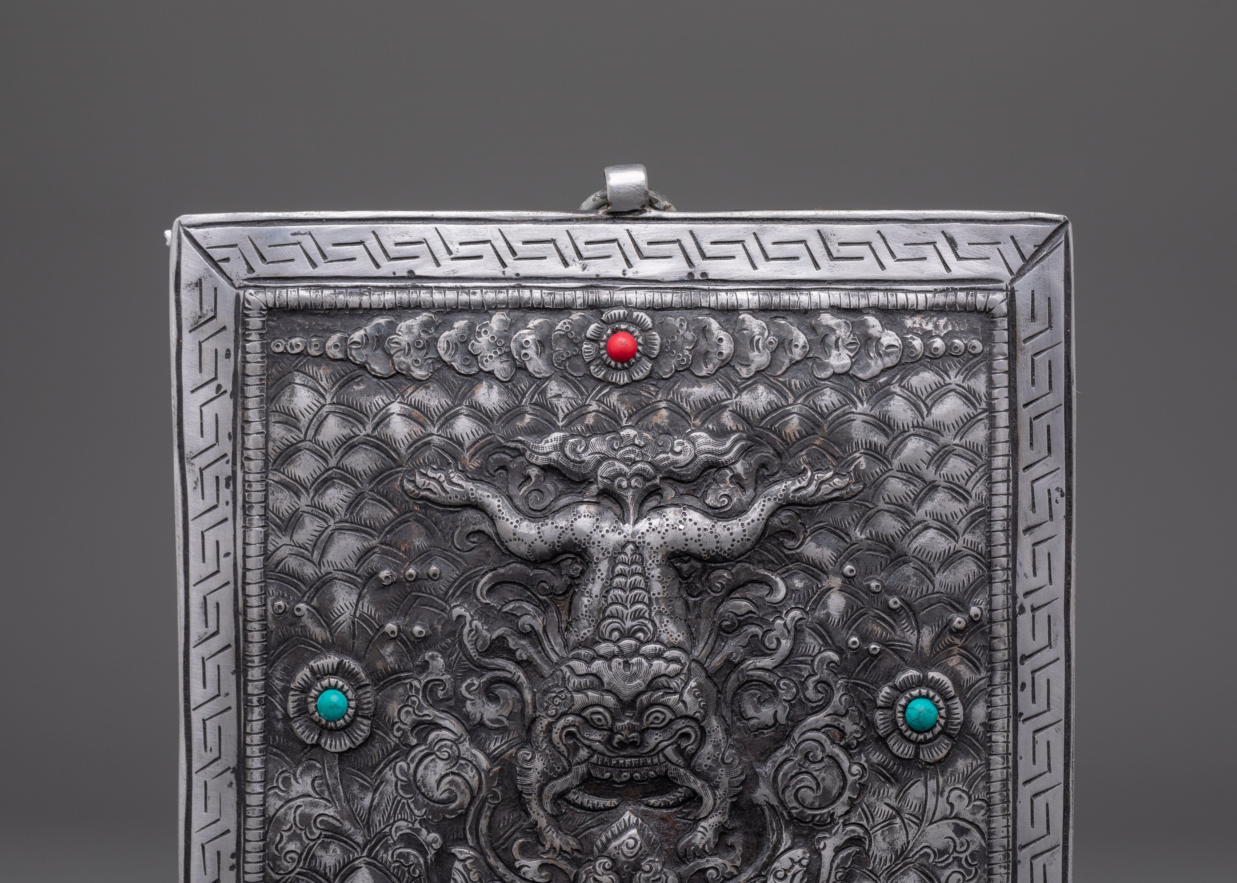 Tibetan Dragon Wall Hanging | Buddhist Protector Decor for Altar or Home