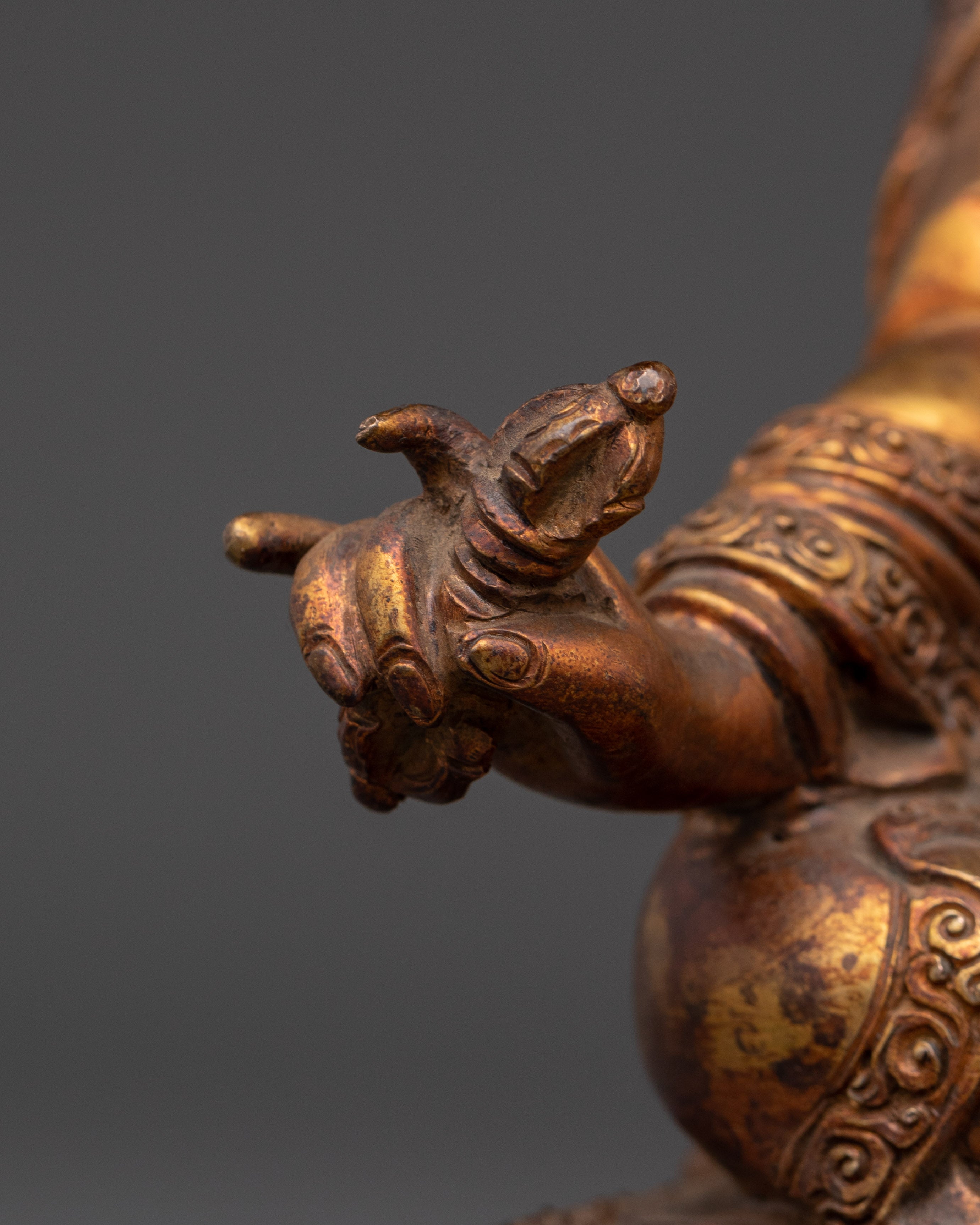 Himalayan Padmasambhava Statue | Tibetan Buddhist Sculpture for Spiritual Practice