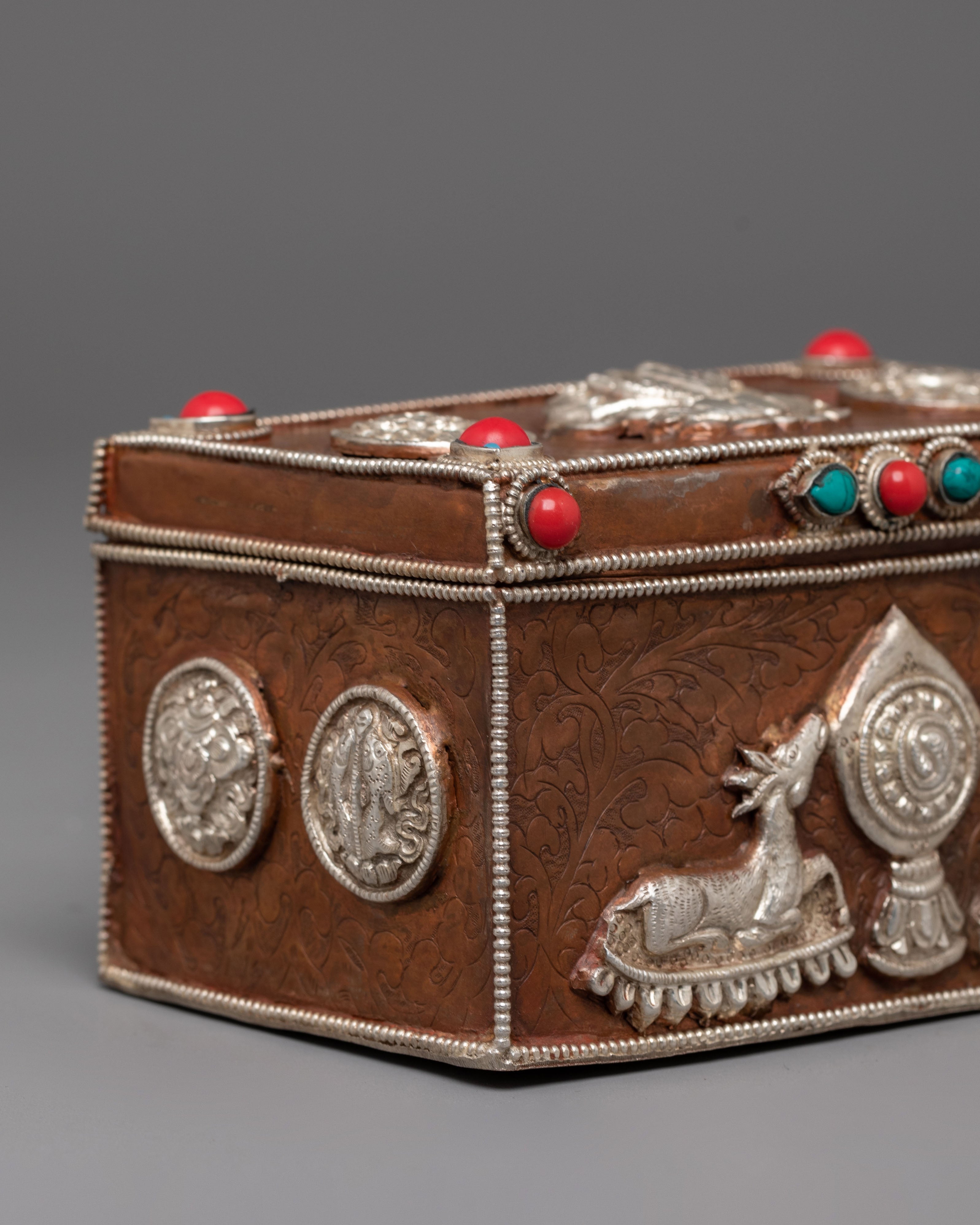 Tibetan Dharma Wheel Box | Wheel of Dharma