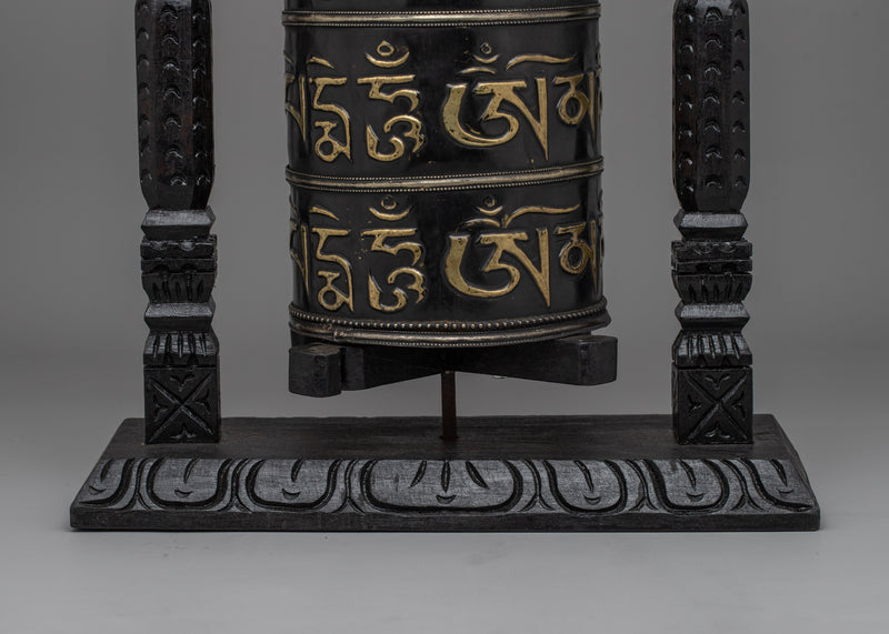 Handcrafted Buddhist Prayer Wheel | Traditional Spiritual Tool for Meditation and Rituals