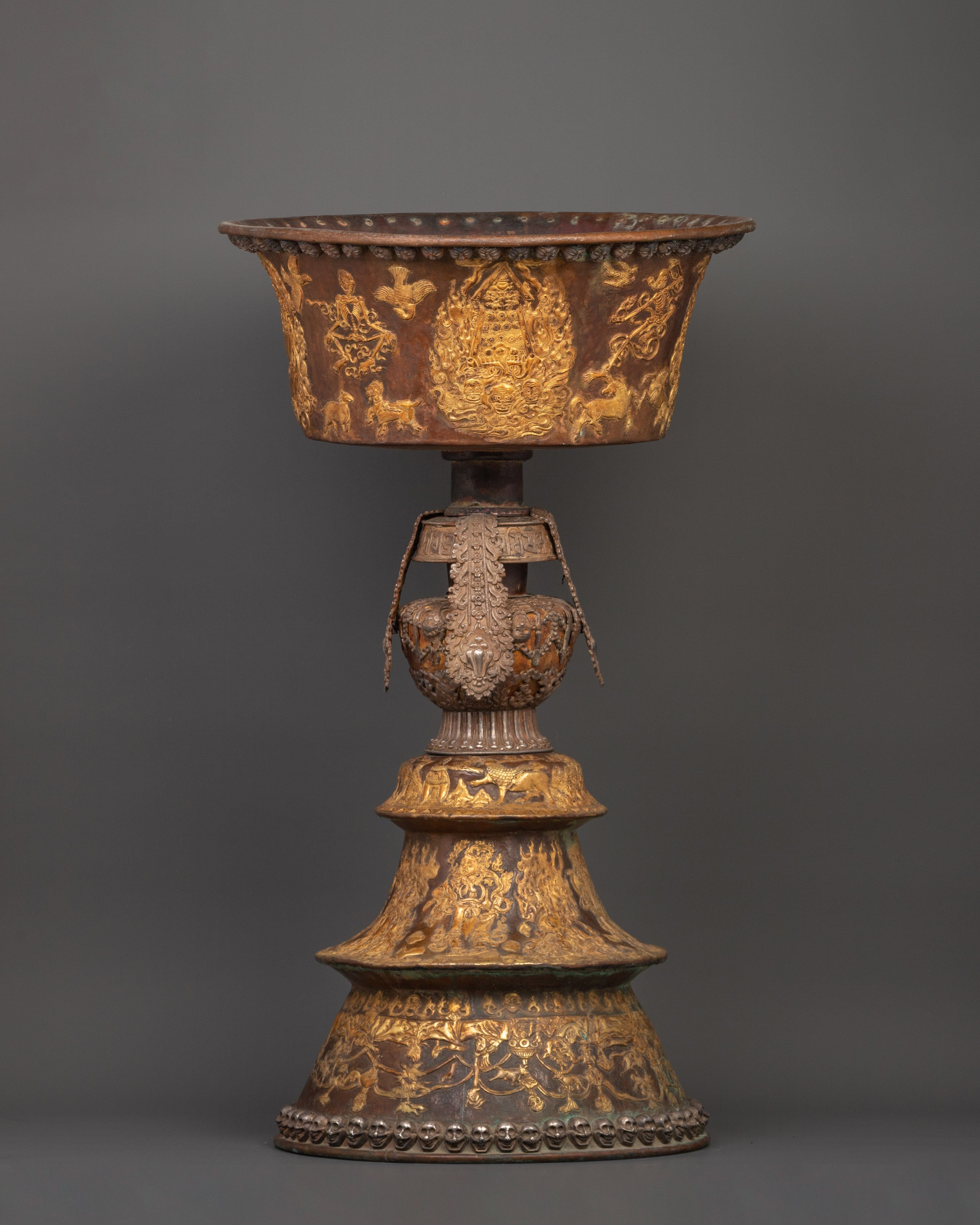 Handcrafted  Butter Lamp Set | A Sacred Lighting Ritual for Tibetan Ceremonies