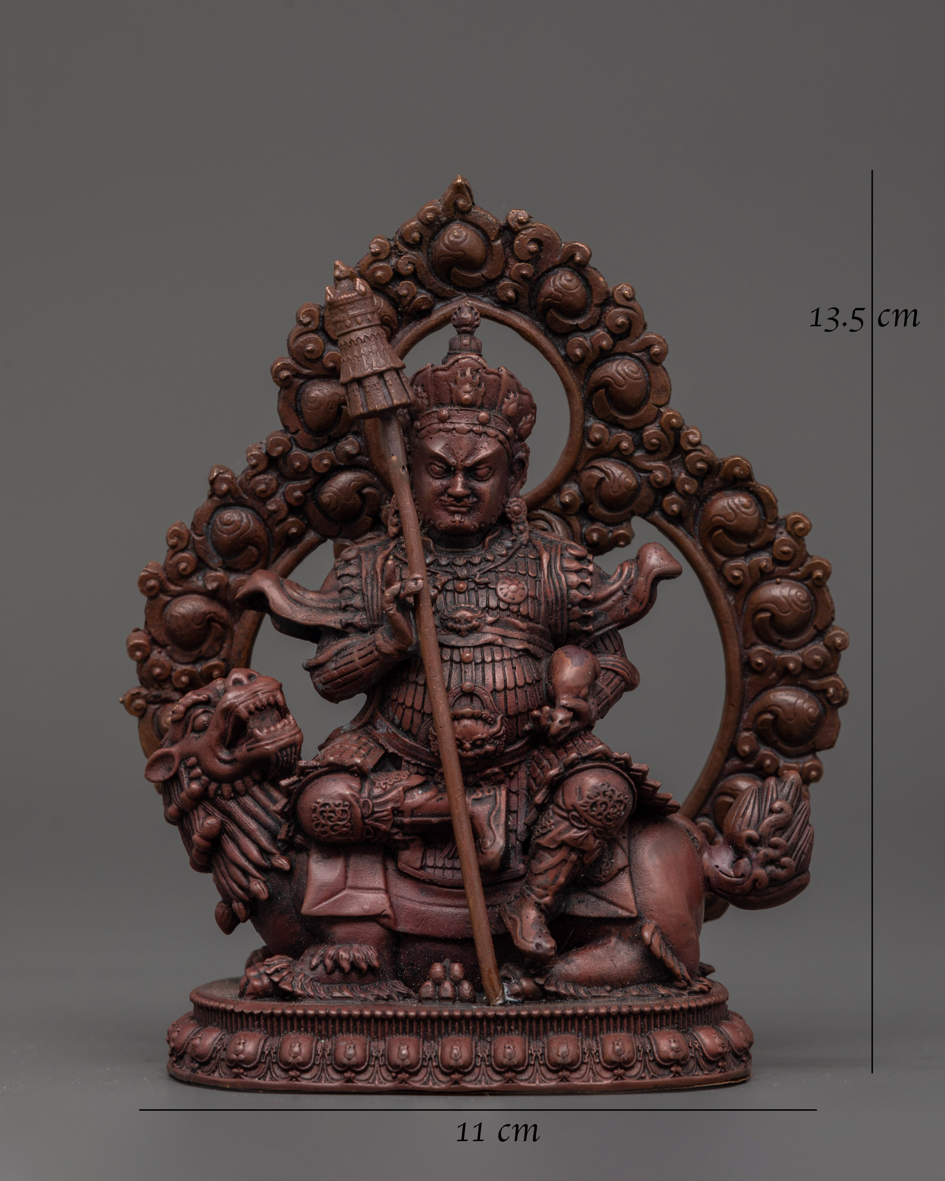 Oxidized Copper Namtoshe Statue | Buddhist Guardian Deity Sculpture