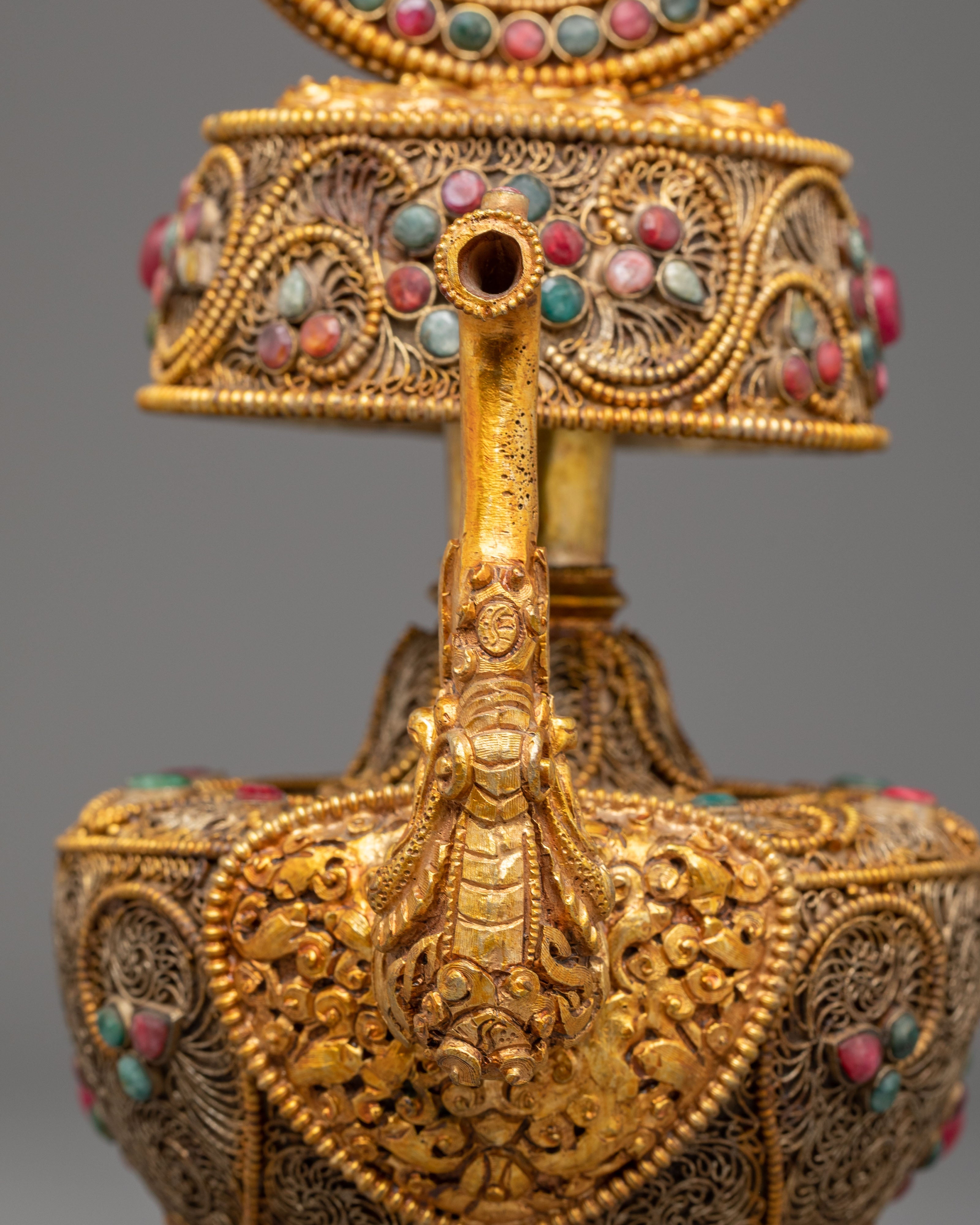 Tibetan Buddhist Bhumba for Ritual | Sacred Vessel for Ceremonies