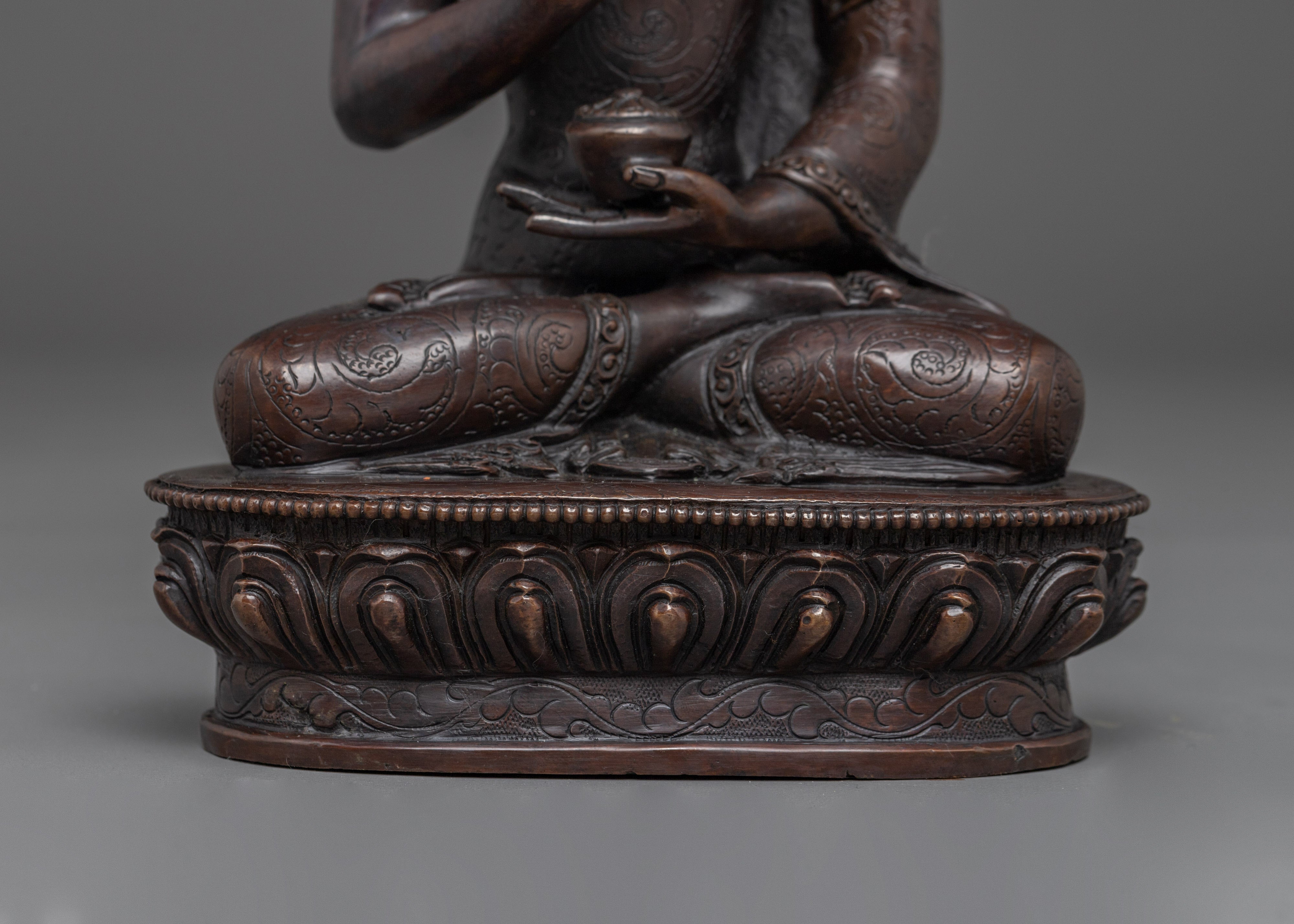 Handmade Oxidized Statue of Amogasiddhi | Wisdom of Unfailing Accomplishment