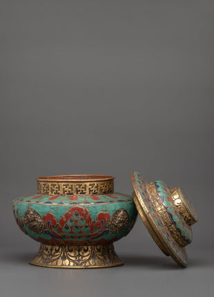 Tibetan Copper Rice Pot |  A Symbol of Prosperity & Ritual Elegance
