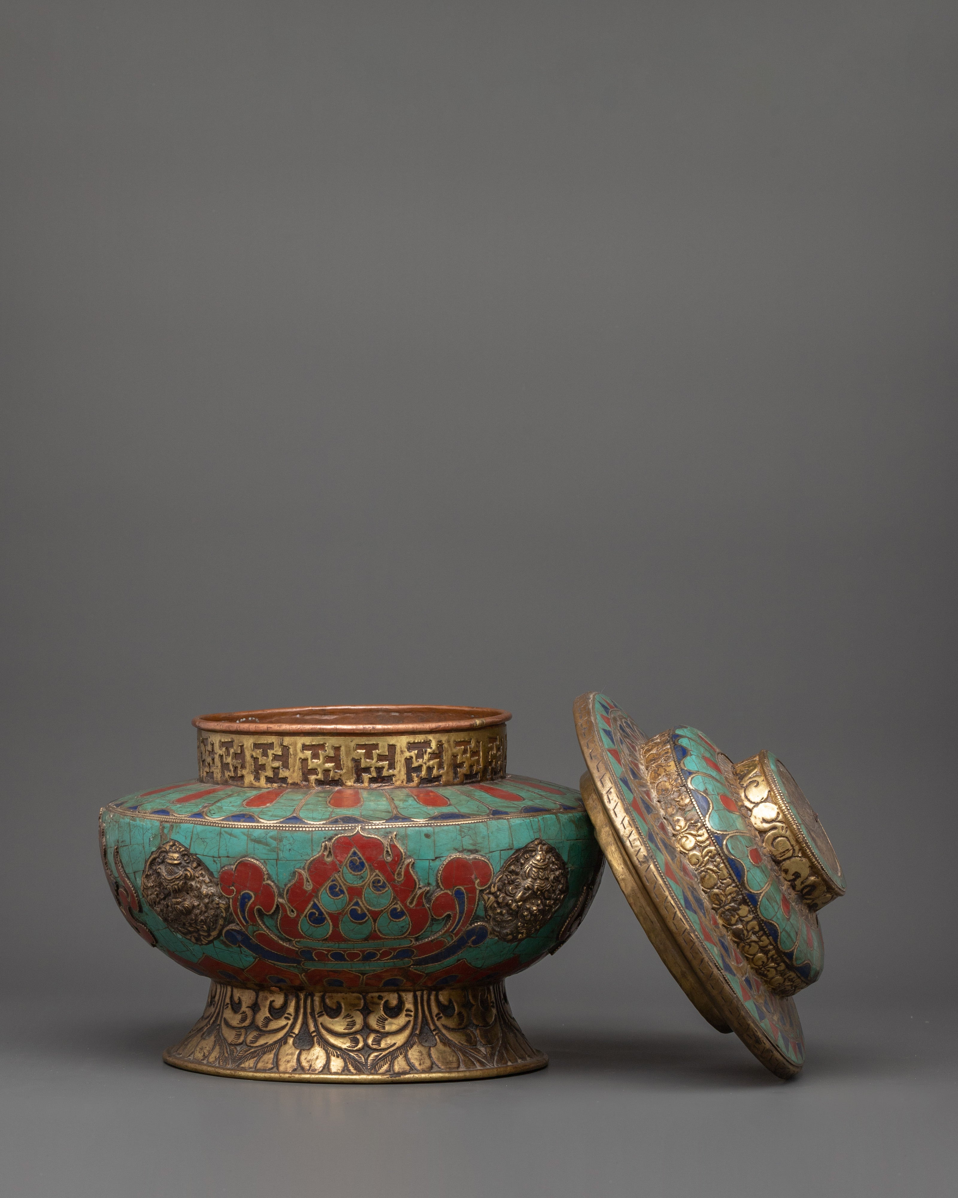 Tibetan Copper Rice Pot |  A Symbol of Prosperity & Ritual Elegance