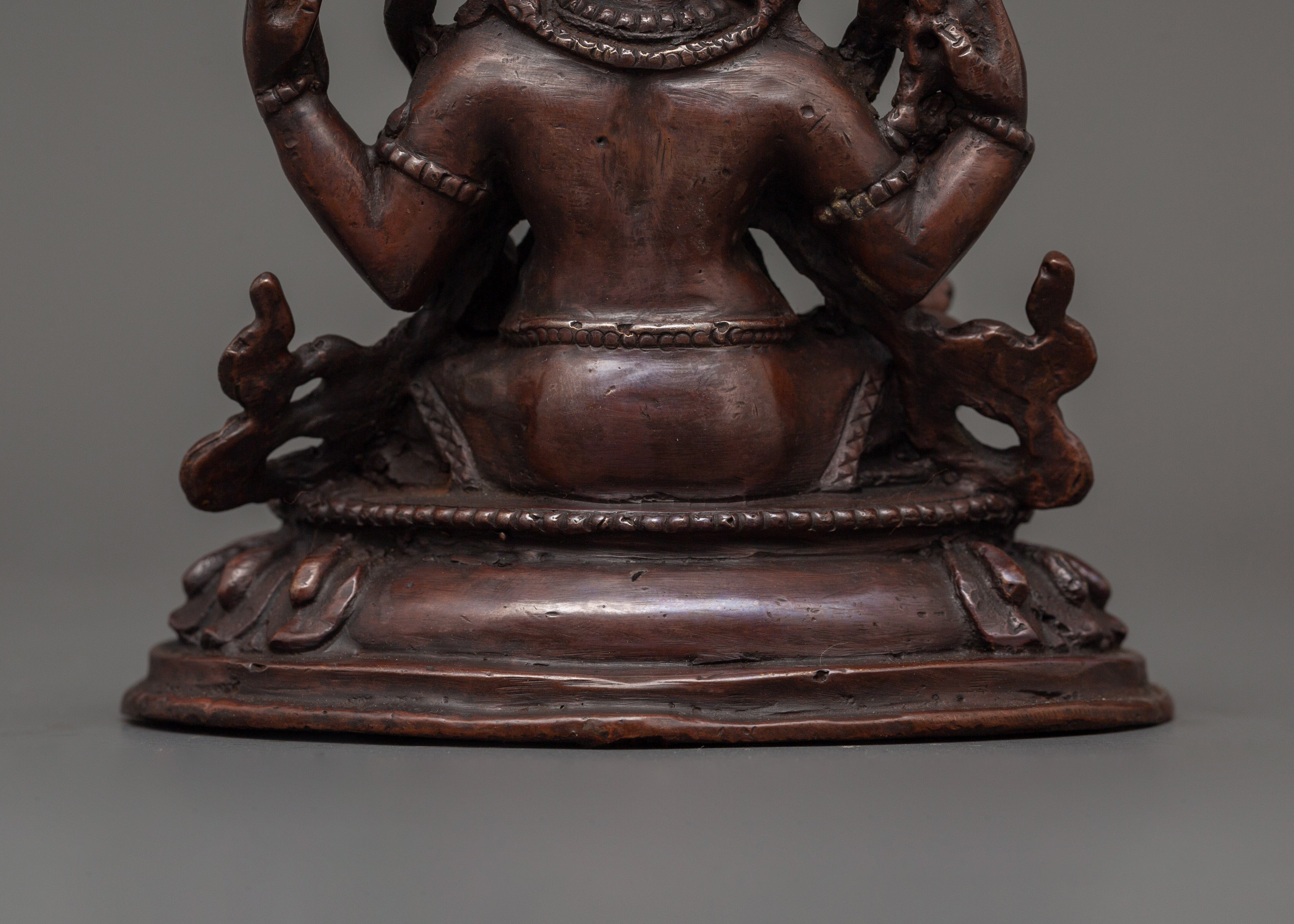 Oxidized Copper Ganesh Statue | Protection & Spiritual Growth