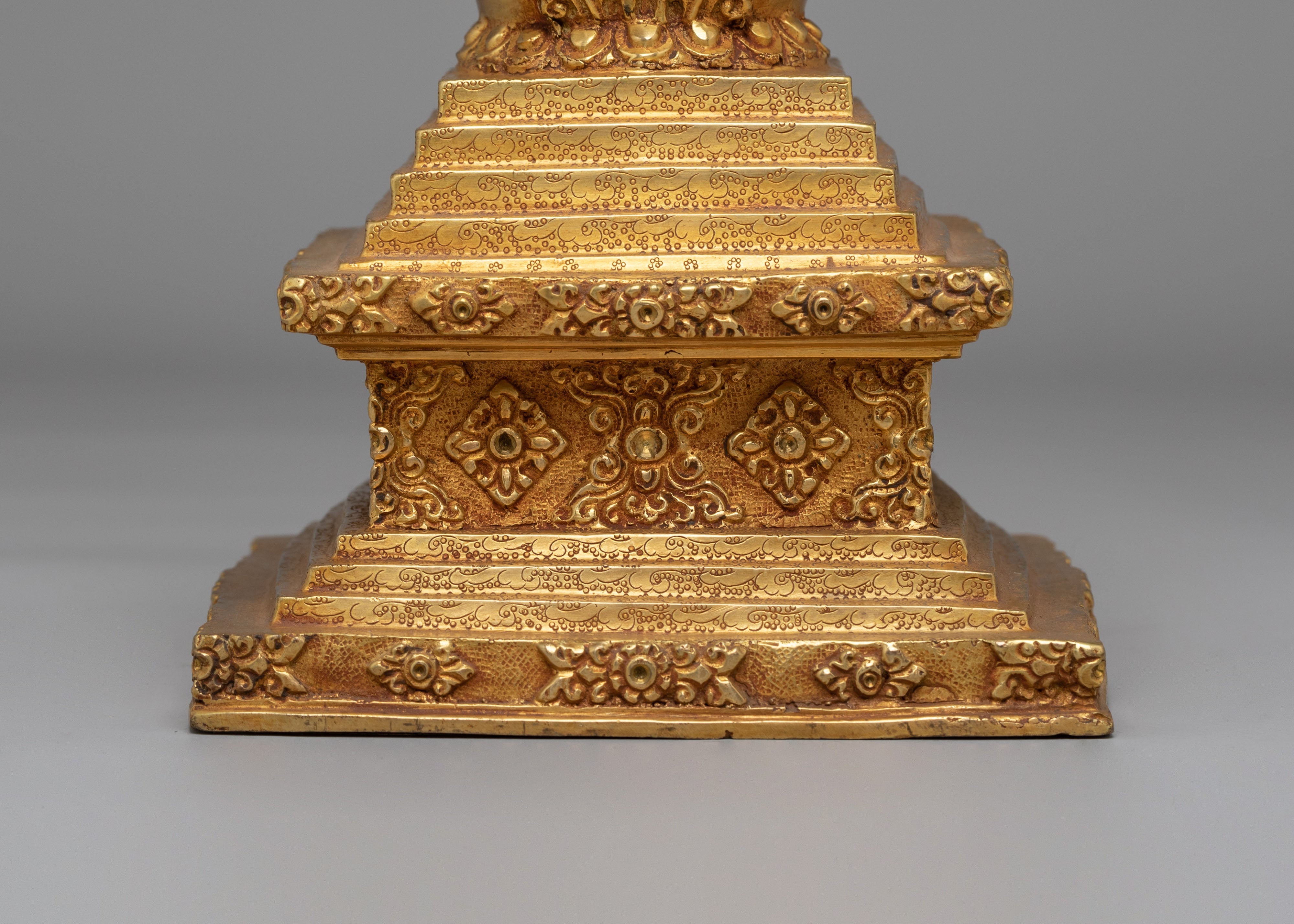 Traditional Himalayan Enlightenment Stupa | Sacred Buddhist Decor