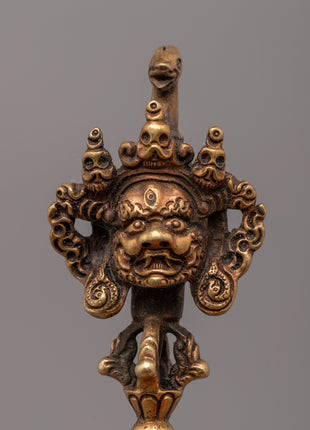 Tibetan Copper Phurba Kila | Ritual Buddhist Dagger