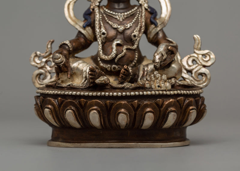 Oxidized Dzambhala Statue | The Buddhist Wealth Deity