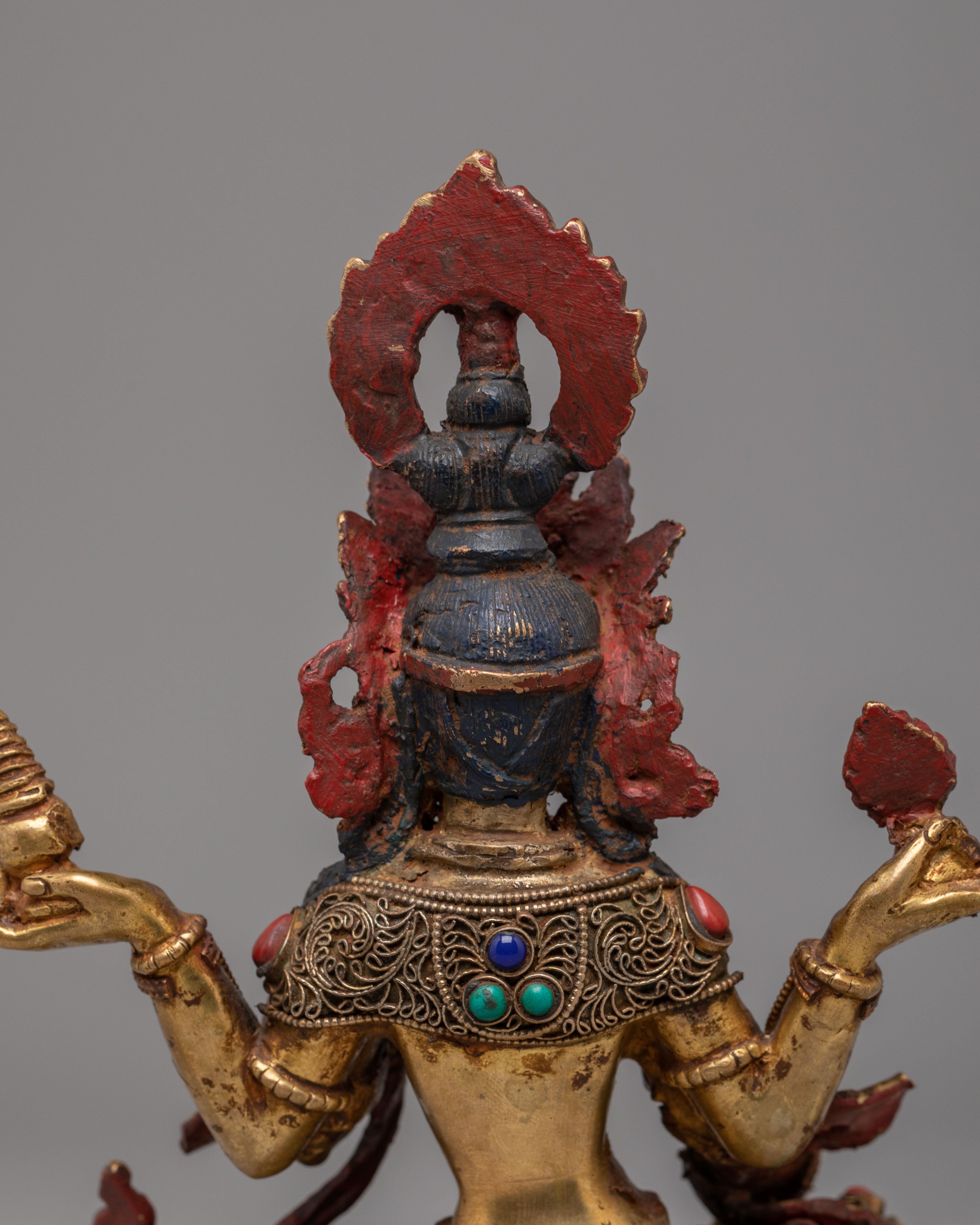 Hindu Divine Mother Laxmi Statue | Handcrafted Himalayan Sacred Art